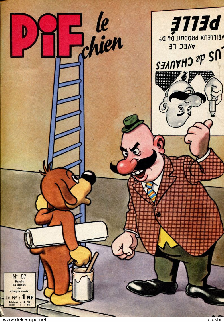 Pif Le Chien N° 57 De Novembre 1962 - Pif - Autres