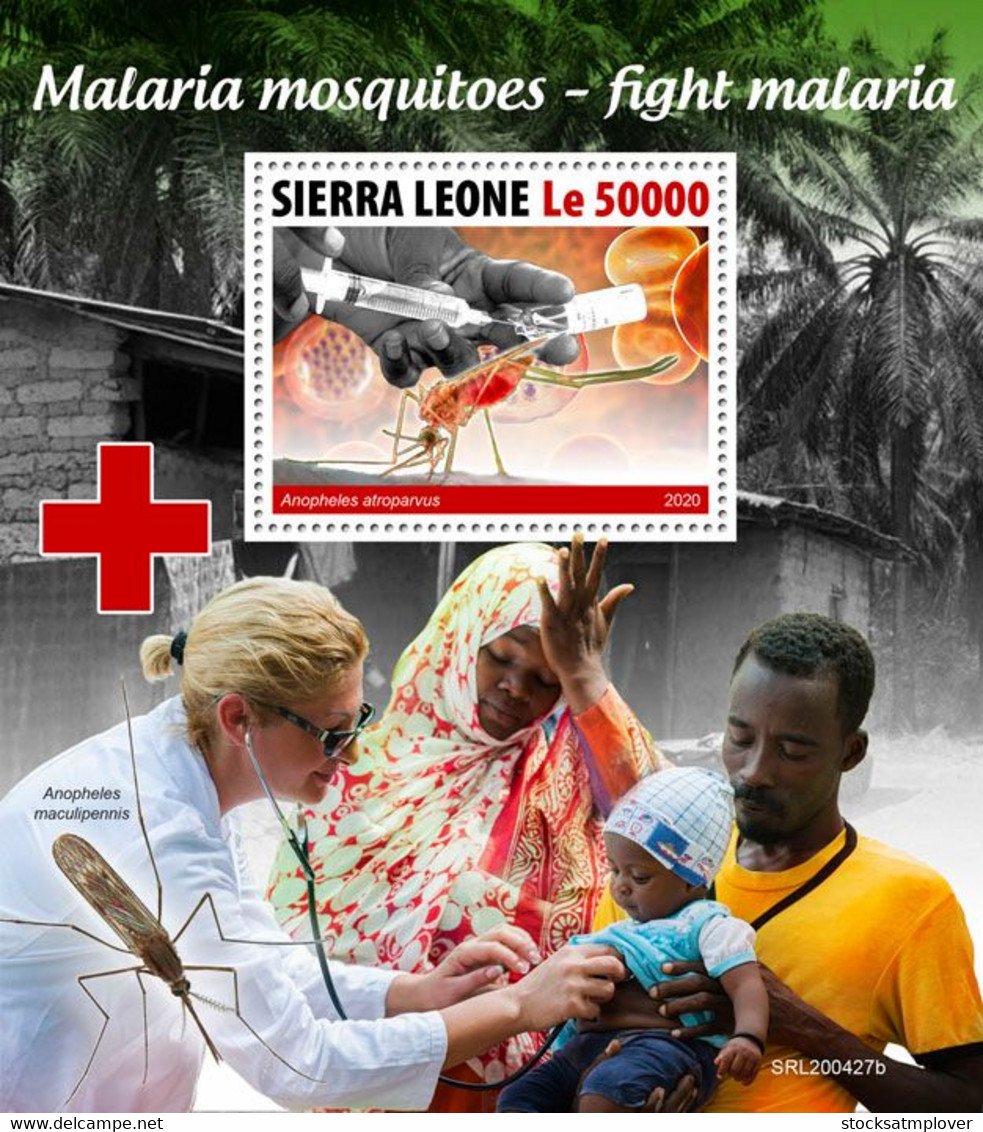 Sierra Leone 2020   Malaria Mosquitoes –fight Malaria     S202010 - Sierra Leone (1961-...)