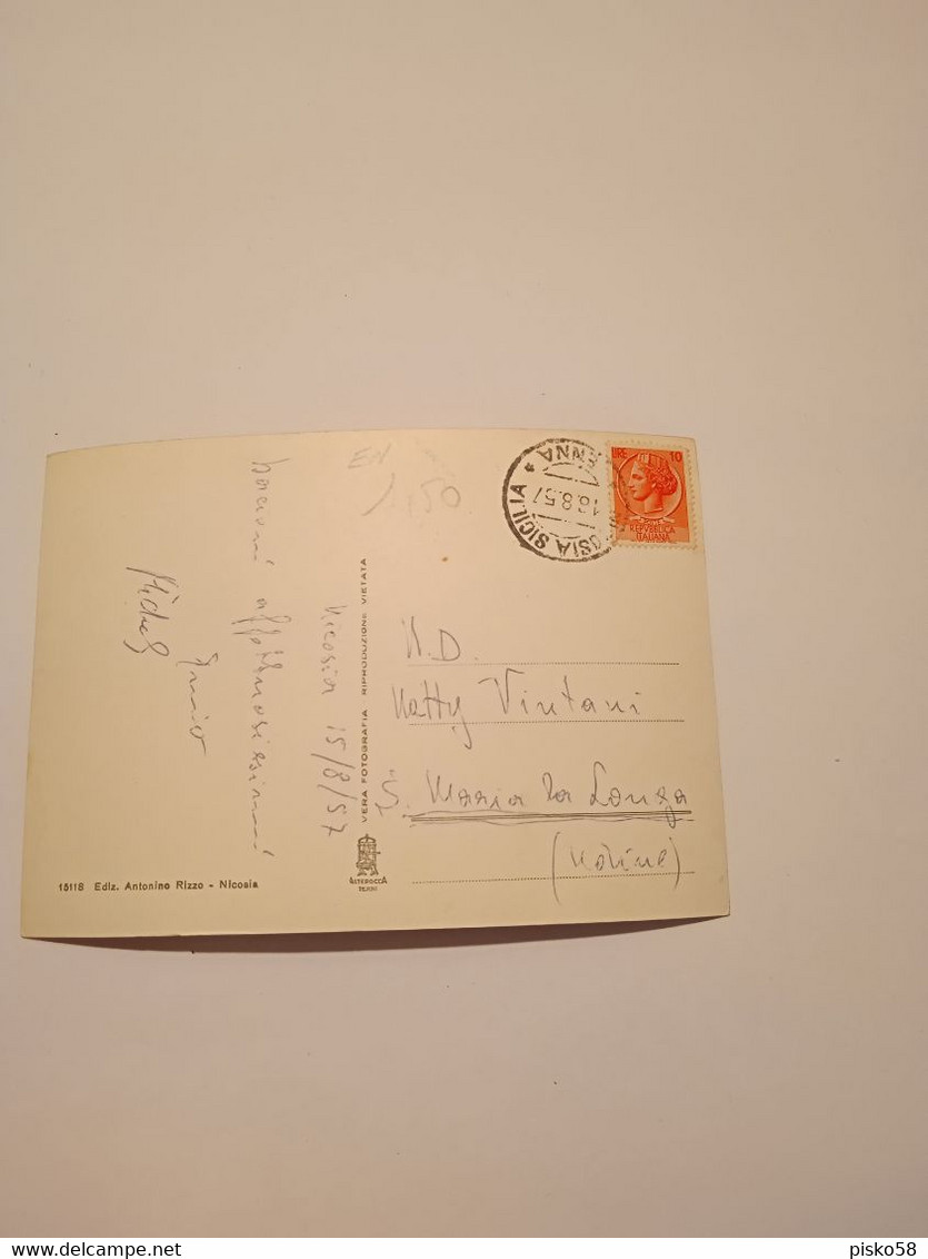 ITALIA-SICILIA-NICOSIA-PANORAMA-FG-1957 - Altri & Non Classificati