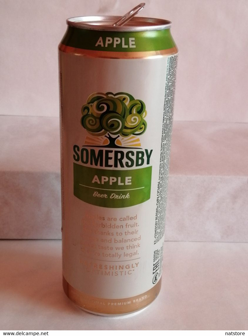 KAZAKHSTAN...BEER  DRINK CAN..450ml" SOMERSBY.."APPLE" - Cannettes