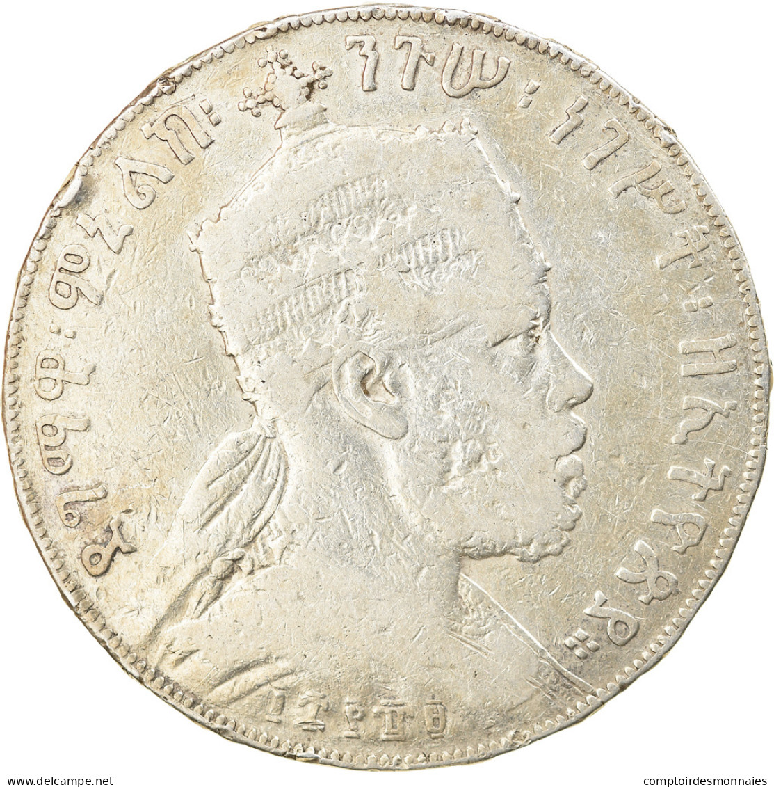 Monnaie, Éthiopie, Menelik II, Birr, 1897, Paris, TB, Argent, KM:5 - Aethiopien