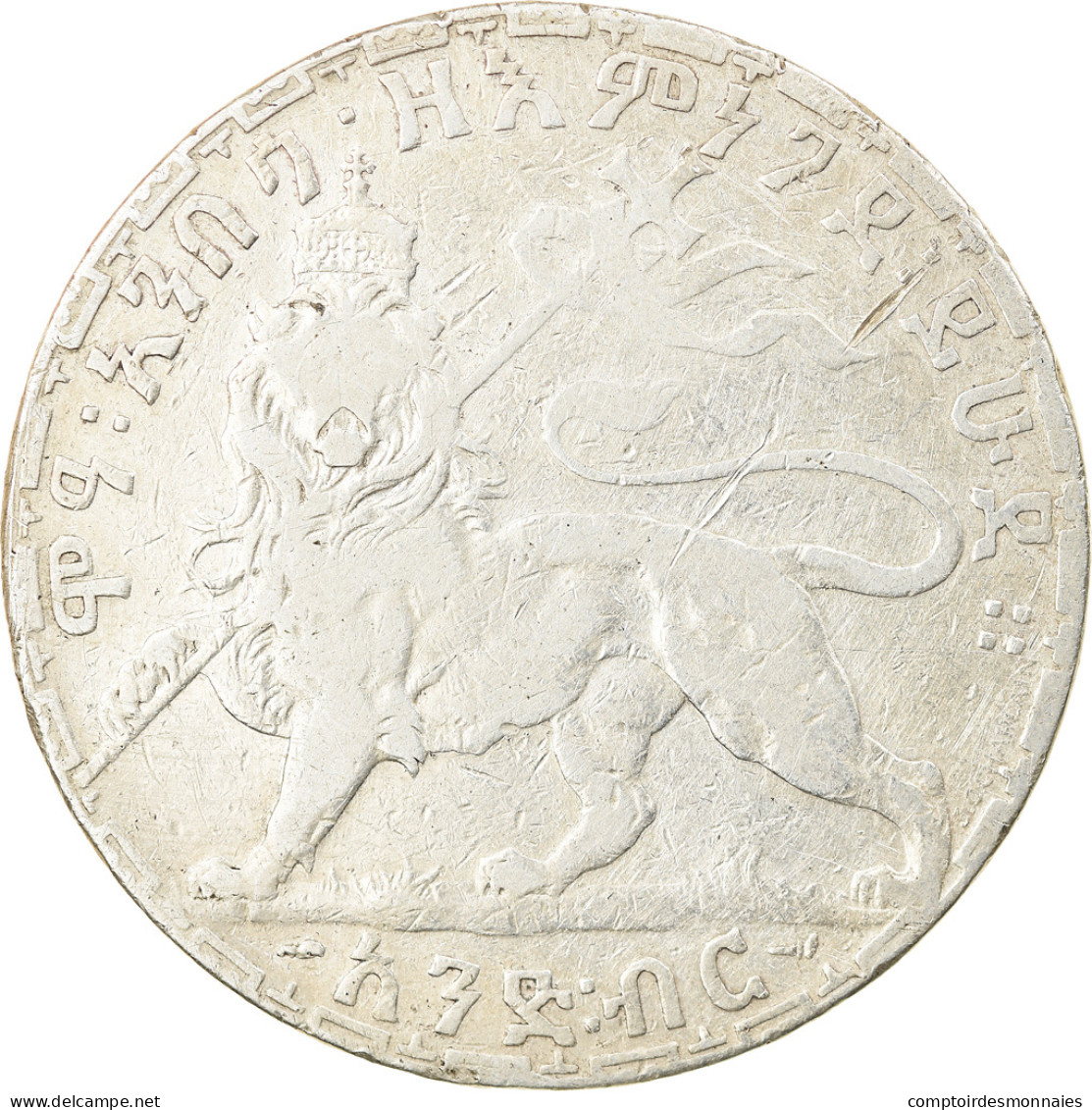 Monnaie, Éthiopie, Menelik II, Birr, 1902, Paris, TB, Argent, KM:19 - Ethiopia