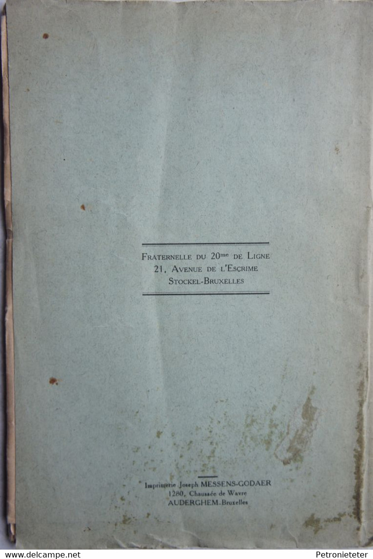 Livre ABL 20ème Régiment De Ligne Infanterie Bataille De NAMUR 1914 Boneffe Marchovelette Gelbressée Cognelée Wartet WO1 - War 1914-18