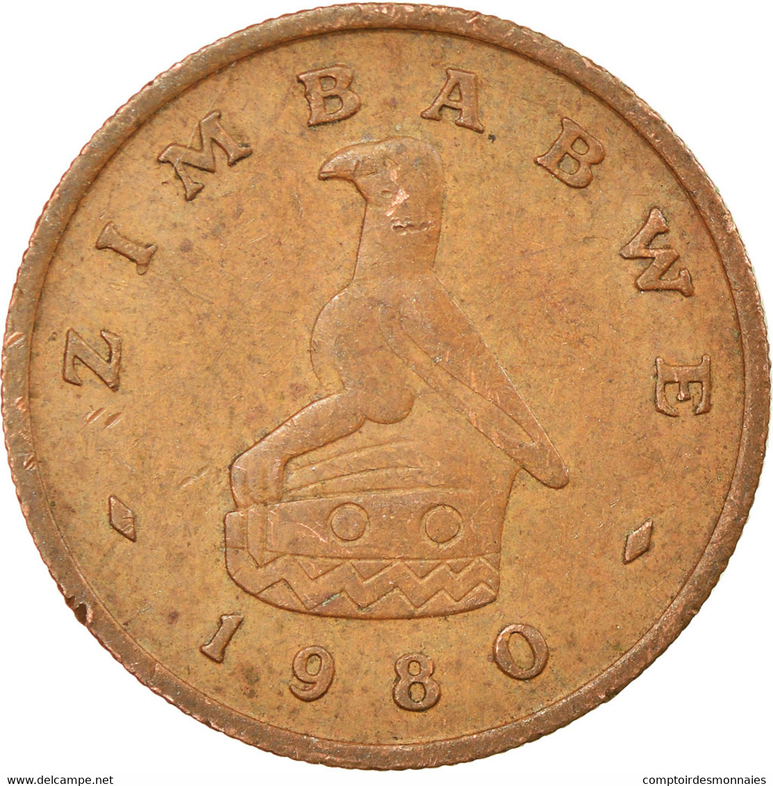 Monnaie, Zimbabwe, Cent, 1980, TB+, Bronze, KM:1 - Zimbabwe