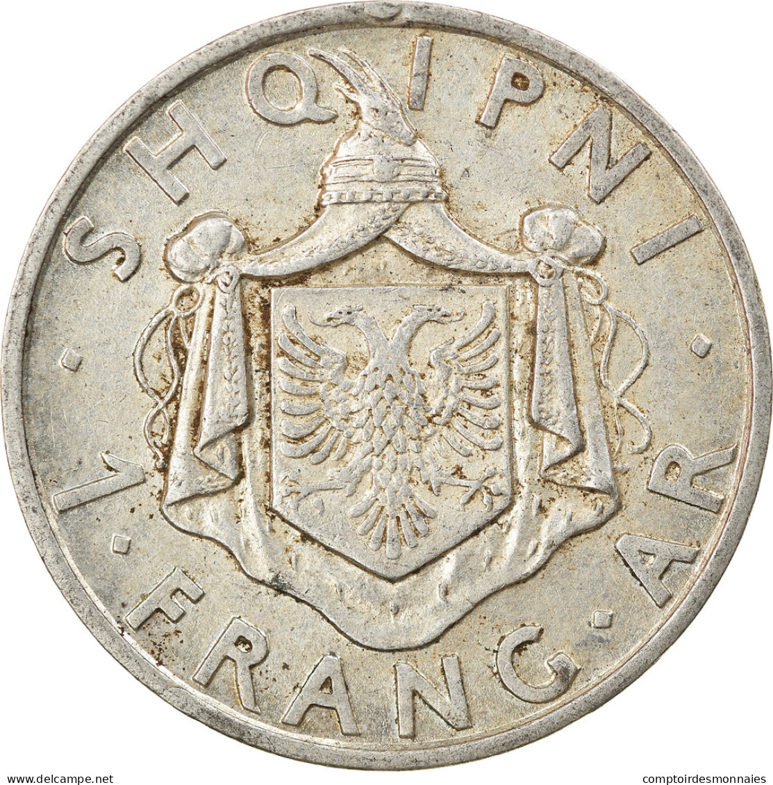 Monnaie, Albania, Zog I, Frang Ar, 1935, Rome, SUP, Argent, KM:16 - Albanien