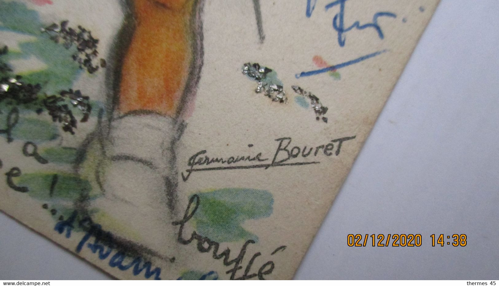Germaine BOURET / Carte à Système / "Par Exemple...il A Bouffé La Pomme !..." / C.P.utilisée ( 1950 ). - Humorvolle Karten