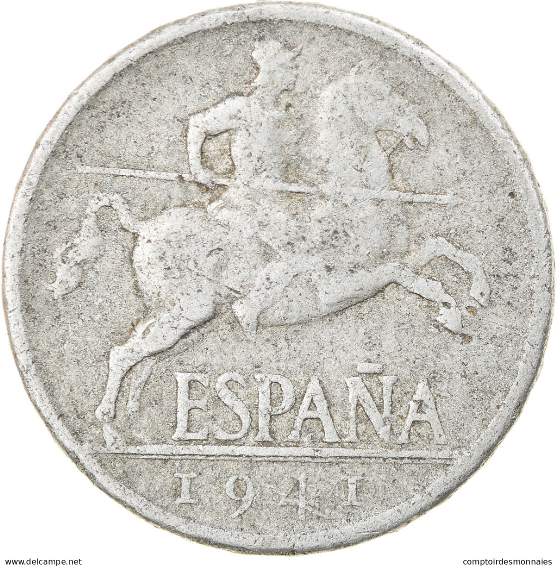 Monnaie, Espagne, 5 Centimos, 1941, TB+, Aluminium, KM:765 - 5 Centimos