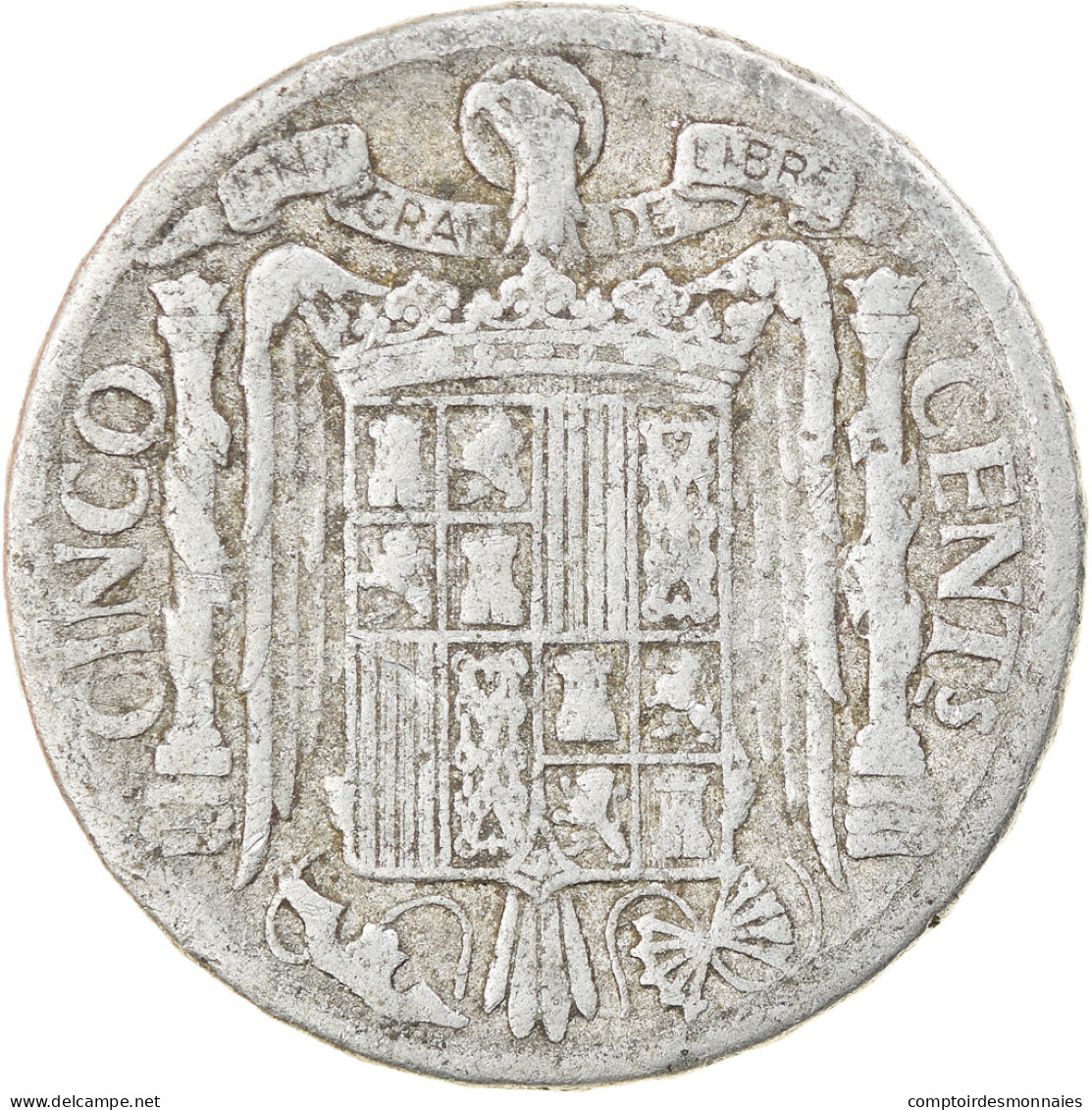 Monnaie, Espagne, 5 Centimos, 1941, TB+, Aluminium, KM:765 - 5 Centimos