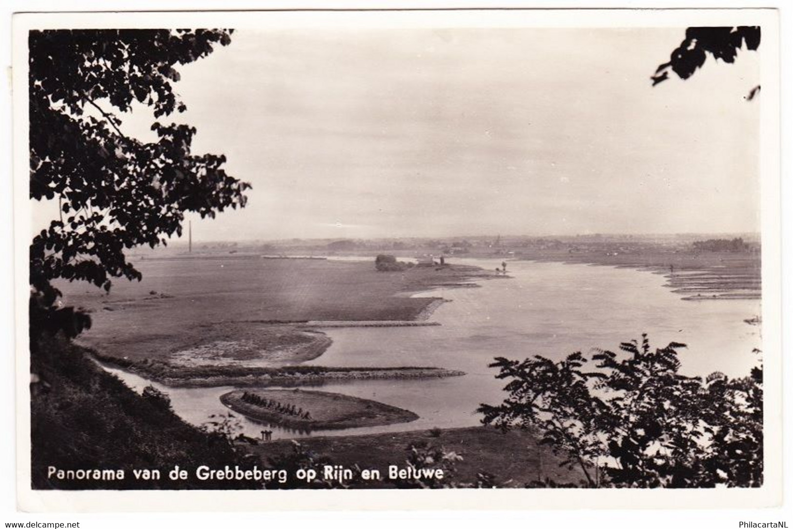 Rhenen - Panorama Van De Grebbeberg Op Rijn En Betuwe - Rhenen