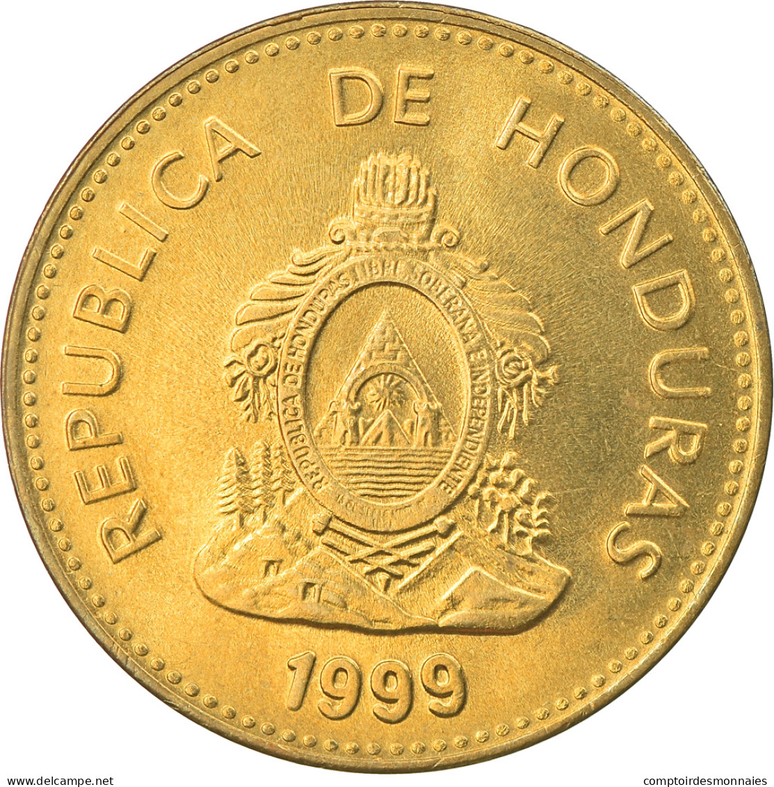 Monnaie, Honduras, 5 Centavos, 1999, SPL, Laiton, KM:72.4 - Honduras