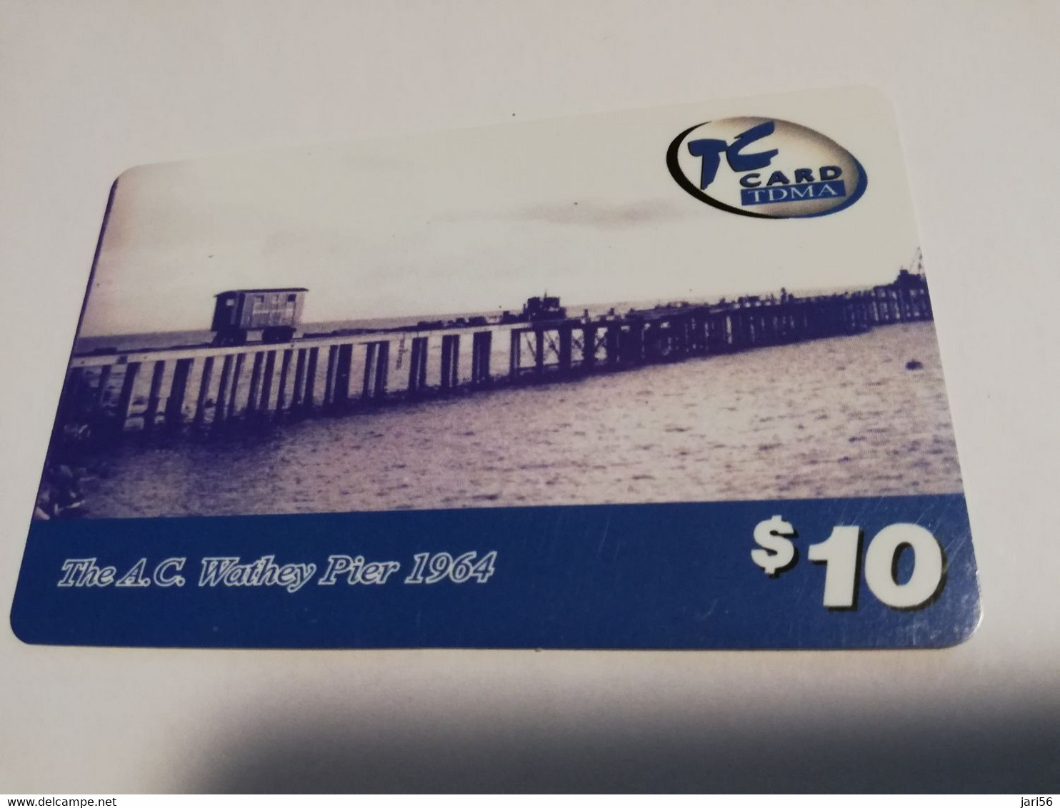 St MAARTEN  Prepaid  $10,- TC CARD  THE AC WATHEY PIER 1964          Fine Used Card  **4084** - Antilles (Netherlands)