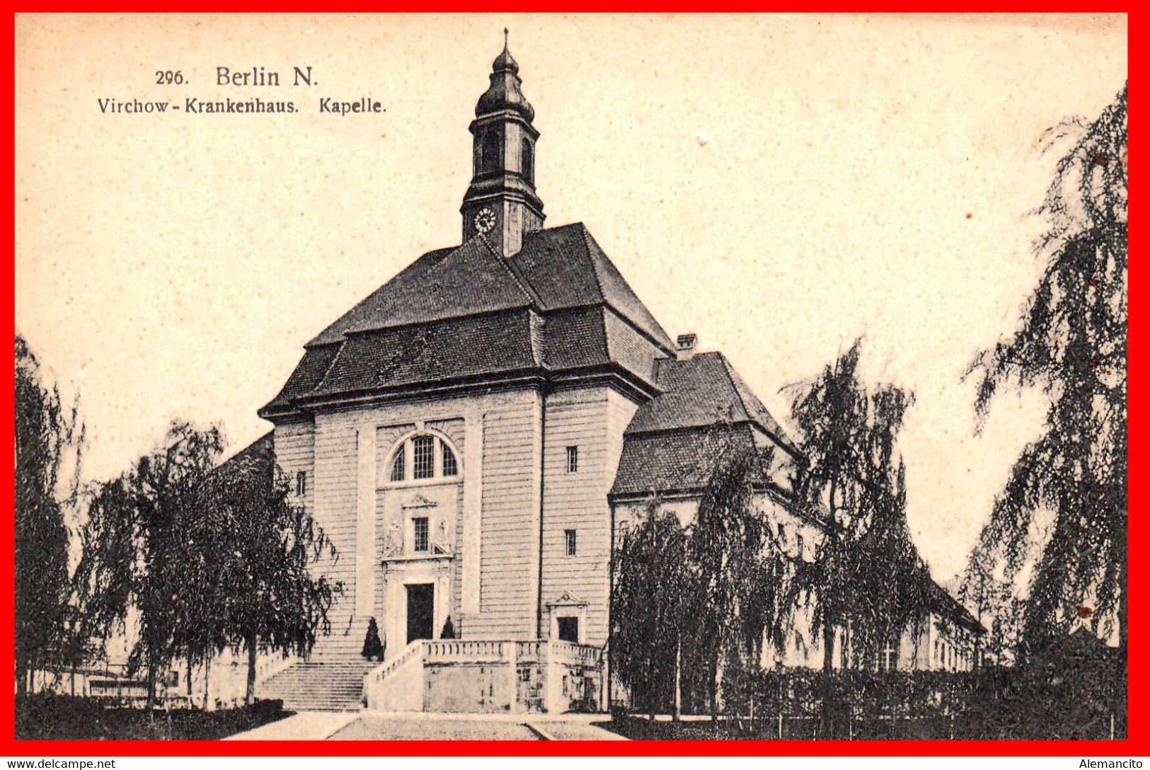 BERLIN.N - VIRCHOW - HOSPITAL - KAPELLE - CAPILLA -IGLESIA POSTAL MUY ANTIGUA-. - Hohenschönhausen