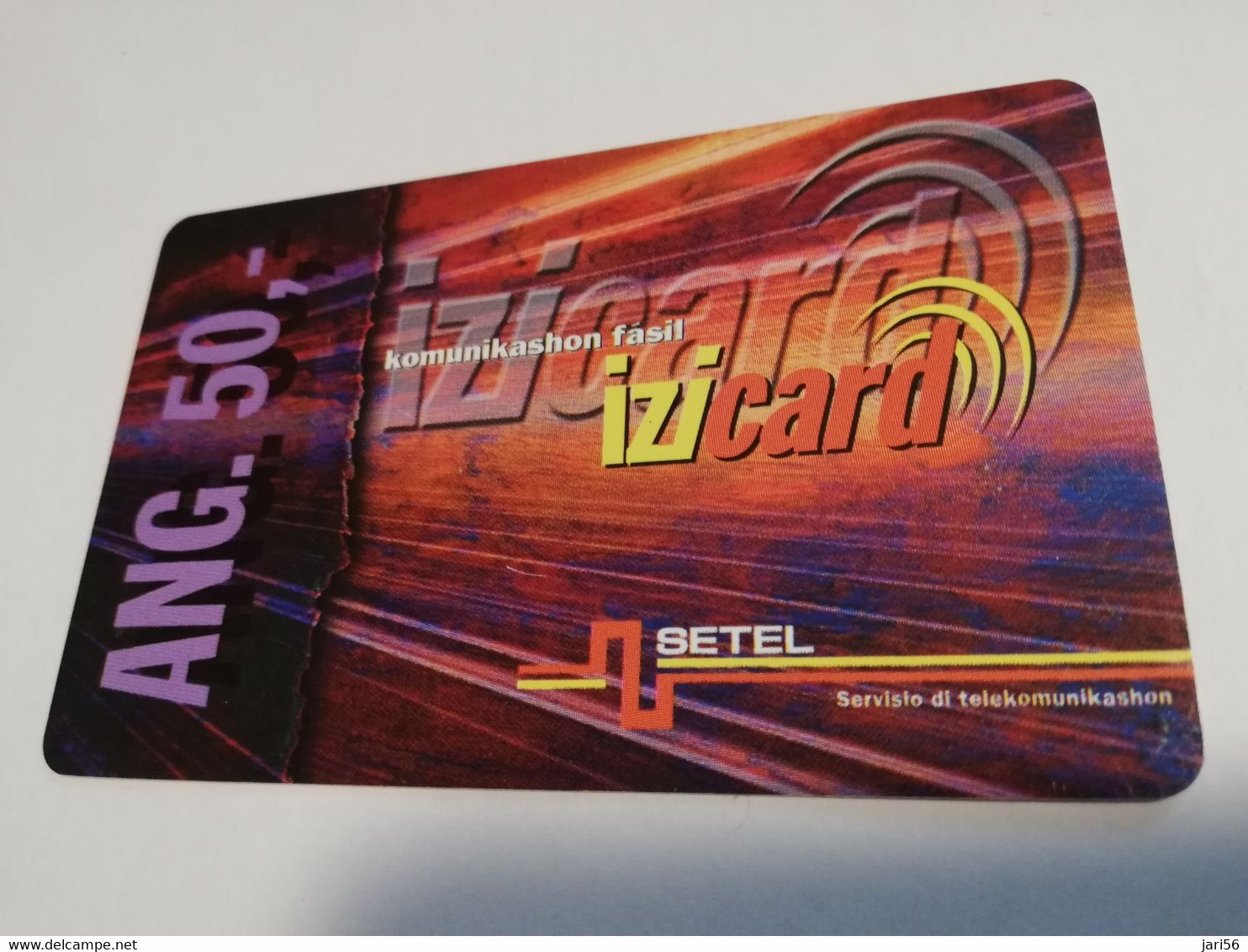 CURACAO NAF 50,- IZICARD /SETEL     VERY FINE USED CARD  /CURACAO       ** 4092** - Antillen (Niederländische)