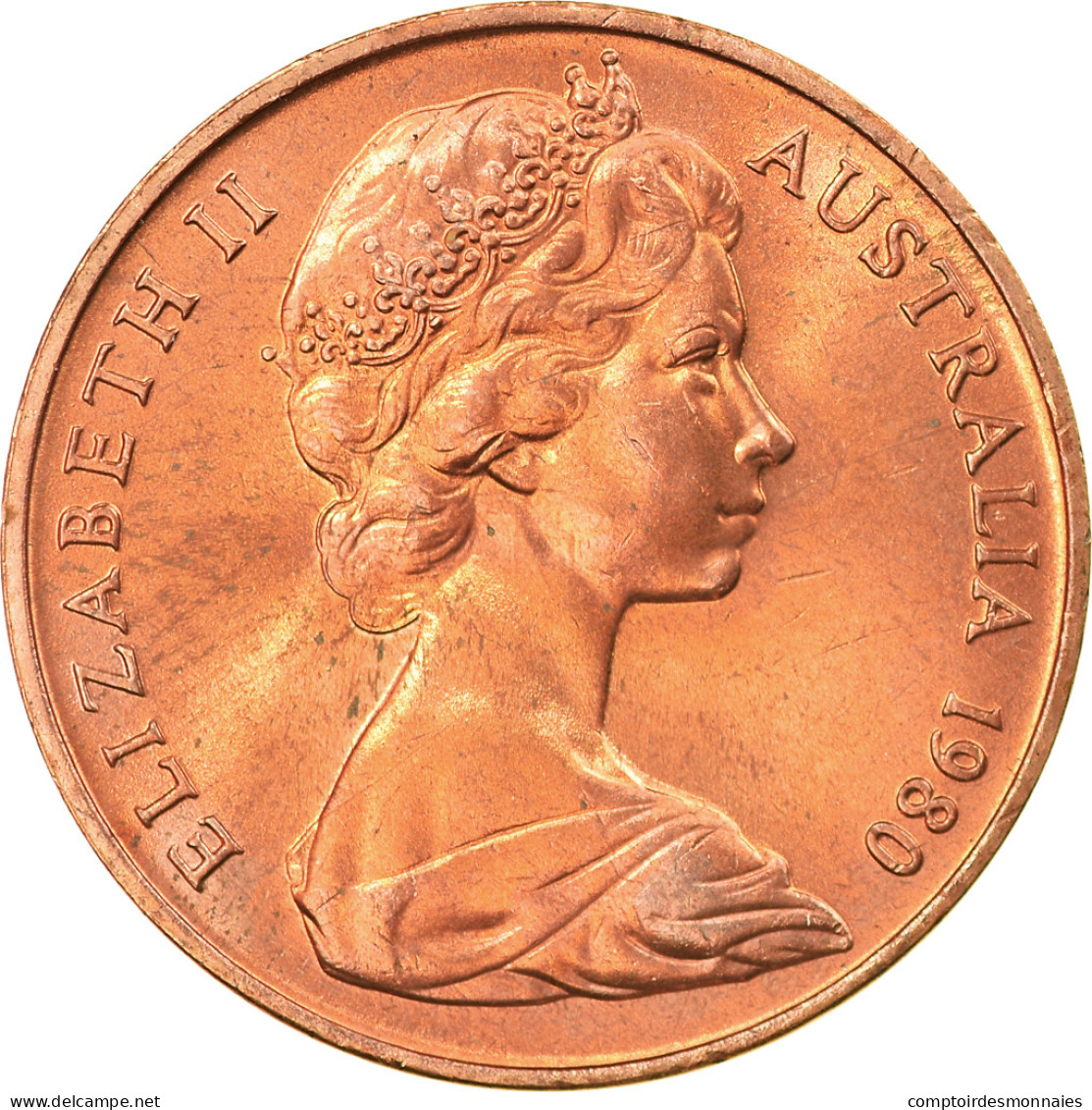 Monnaie, Australie, Elizabeth II, 2 Cents, 1980, TTB+, Bronze, KM:63 - 2 Cents