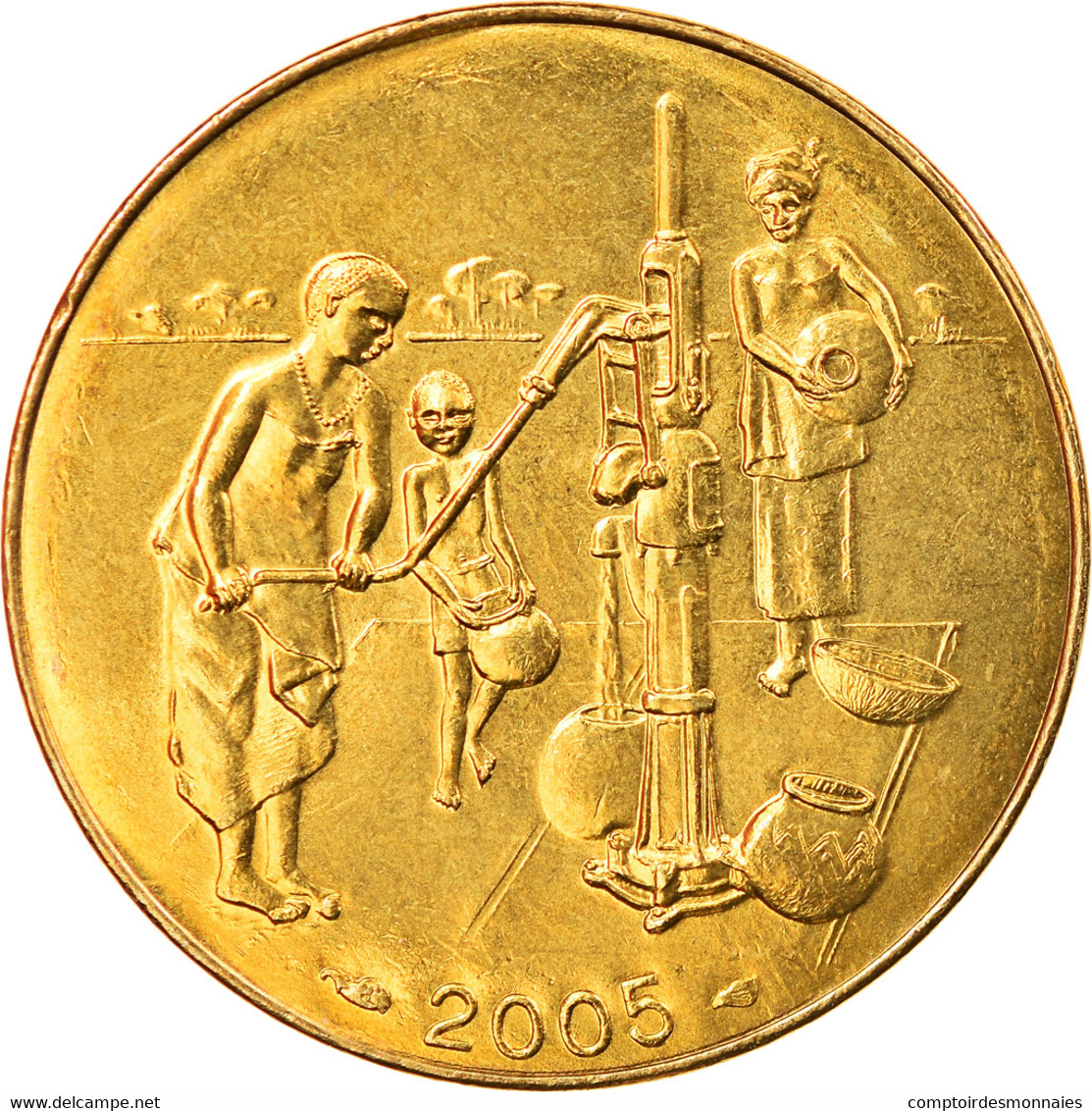 Monnaie, West African States, 10 Francs, 2005, SPL, Aluminum-Bronze, KM:10 - Côte-d'Ivoire