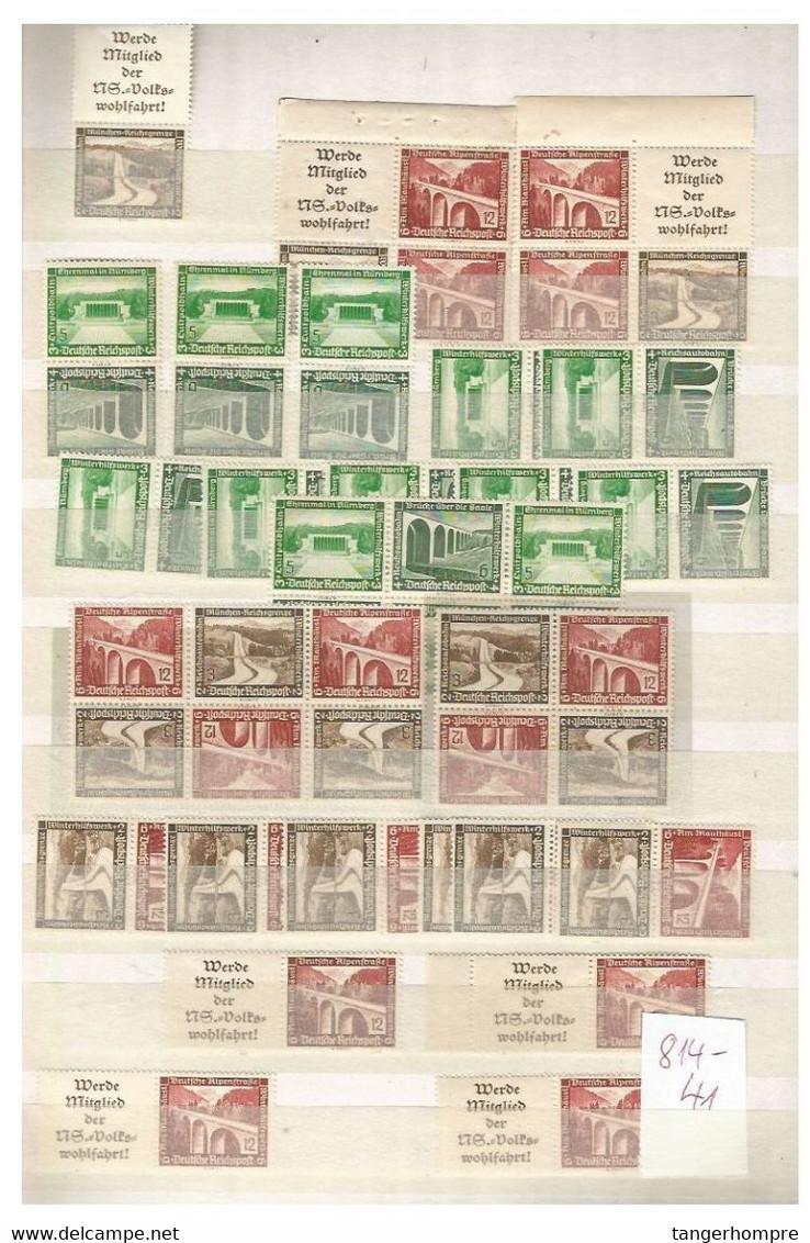 ZDR - Markenheftchen - Bogen - Bogenteilen mit vielen Raritäten. Michel rund 55.000,00 €