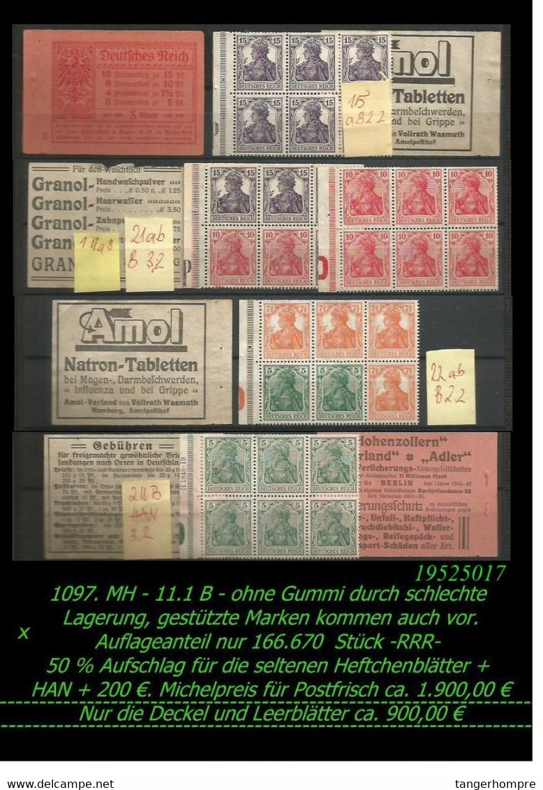 ZDR - Markenheftchen - Bogen - Bogenteilen mit vielen Raritäten. Michel rund 55.000,00 €