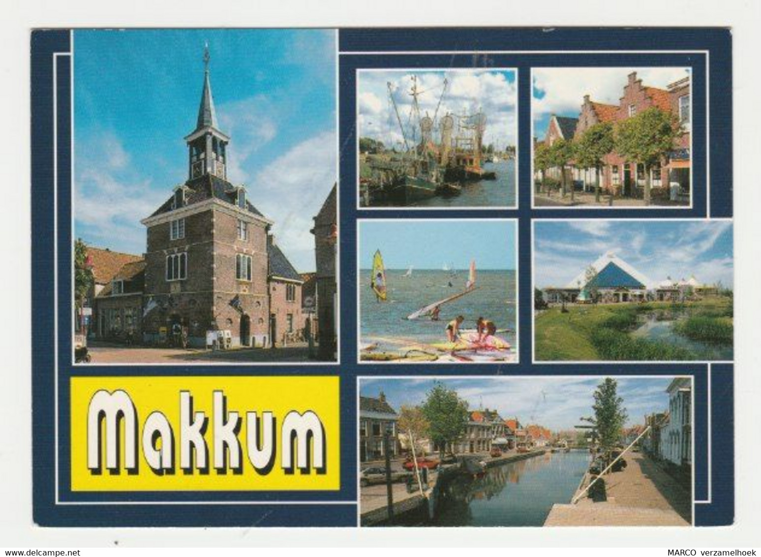 Ansichtkaart-postcard Makkum Friesland (NL) - Makkum