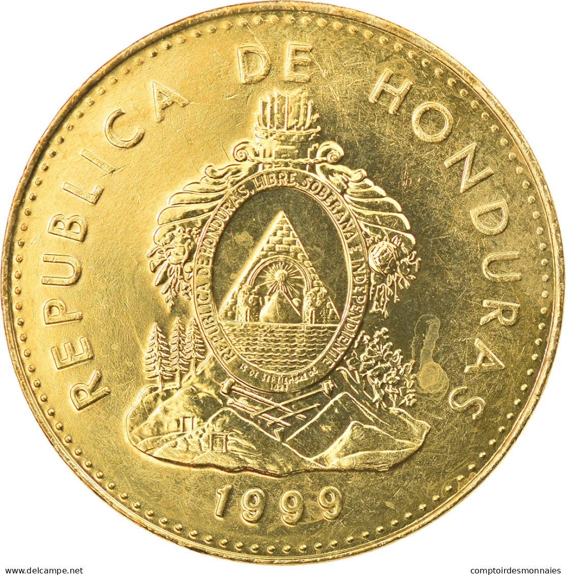 Monnaie, Honduras, 10 Centavos, 1999, SPL, Laiton, KM:76.3 - Honduras