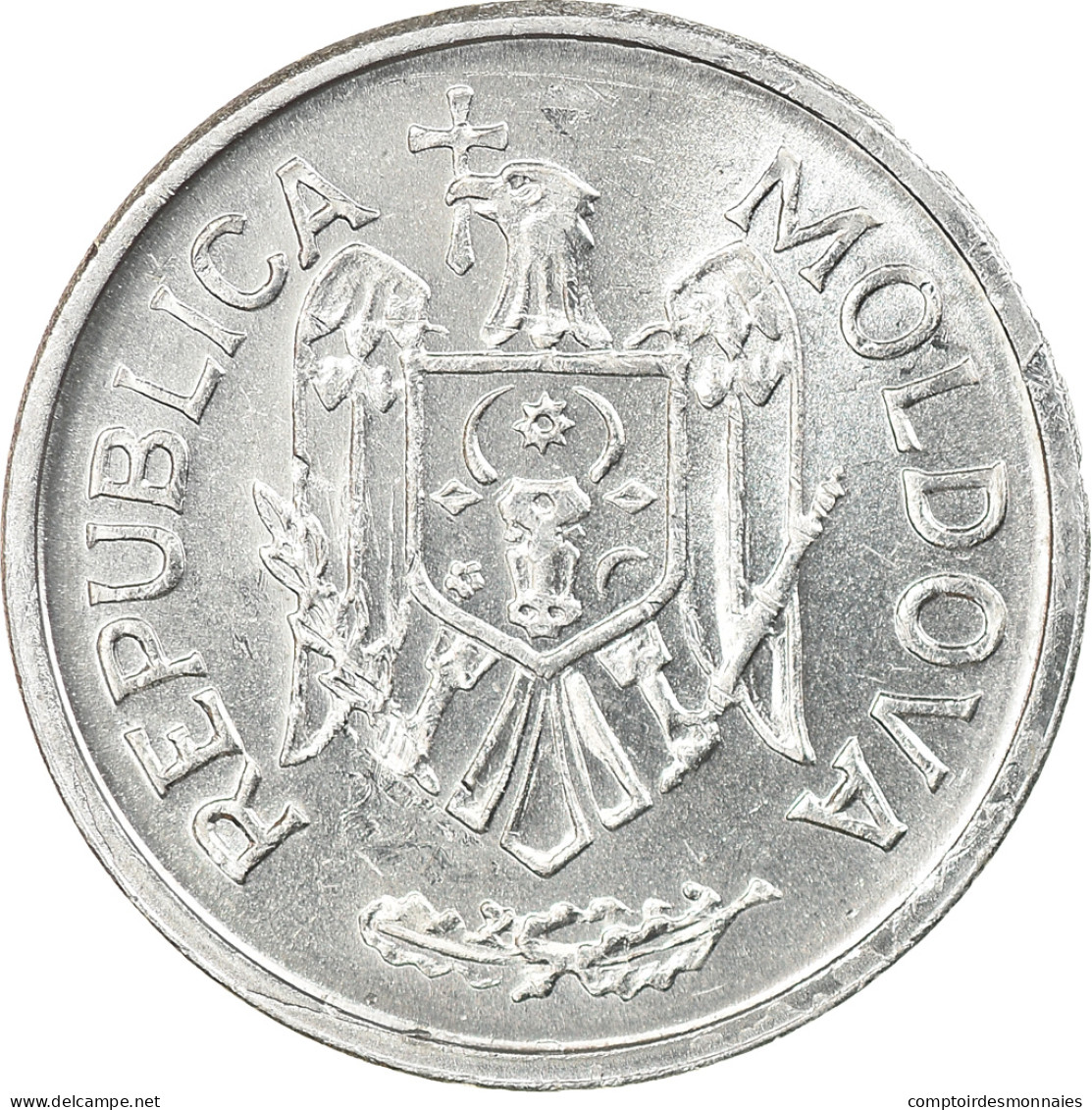 Monnaie, Moldova, 10 Bani, 2002, TTB+, Aluminium, KM:7 - Moldavië