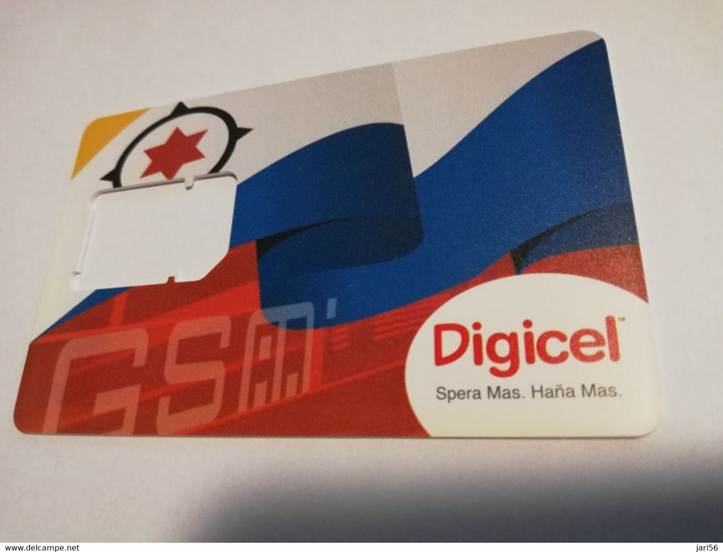 ARUBA PREPAID CARD  GSM   DIGICEL Carrier Card Without Chip     Fine Used Card  **4124** - Aruba