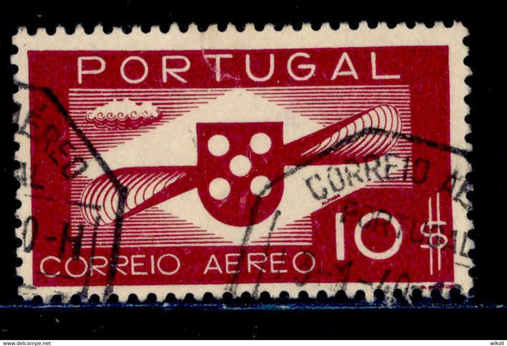 ! ! Portugal - 1936 Air Mail 10$00 - Af. CA 07 - Used - Used Stamps