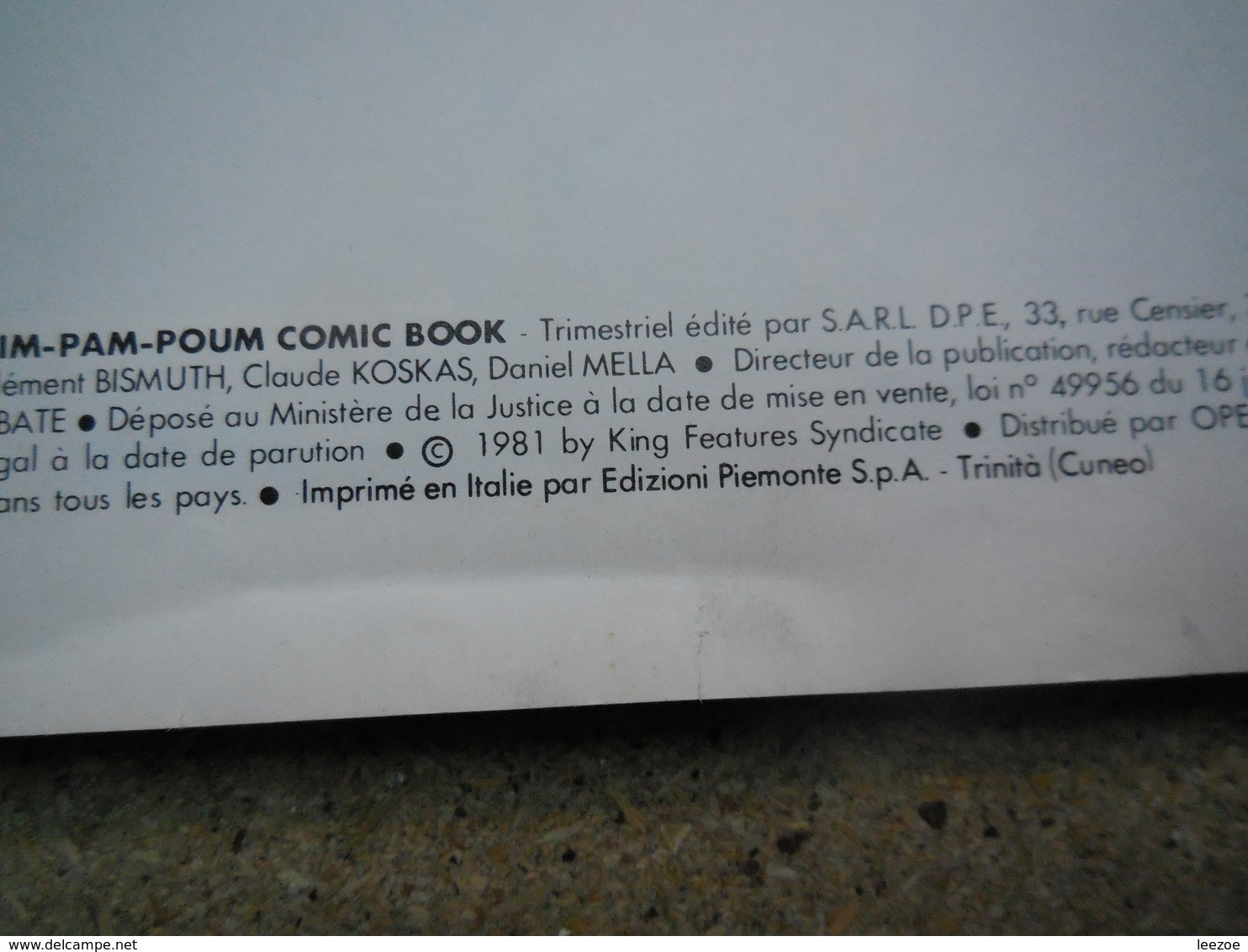 EO Pim Pam Poum (Le Comic Book) Trimestriel N°4, Doc Winner  Chez Dynamisme Presse Édition 1981 ..3C0420 - Pim Pam Poum