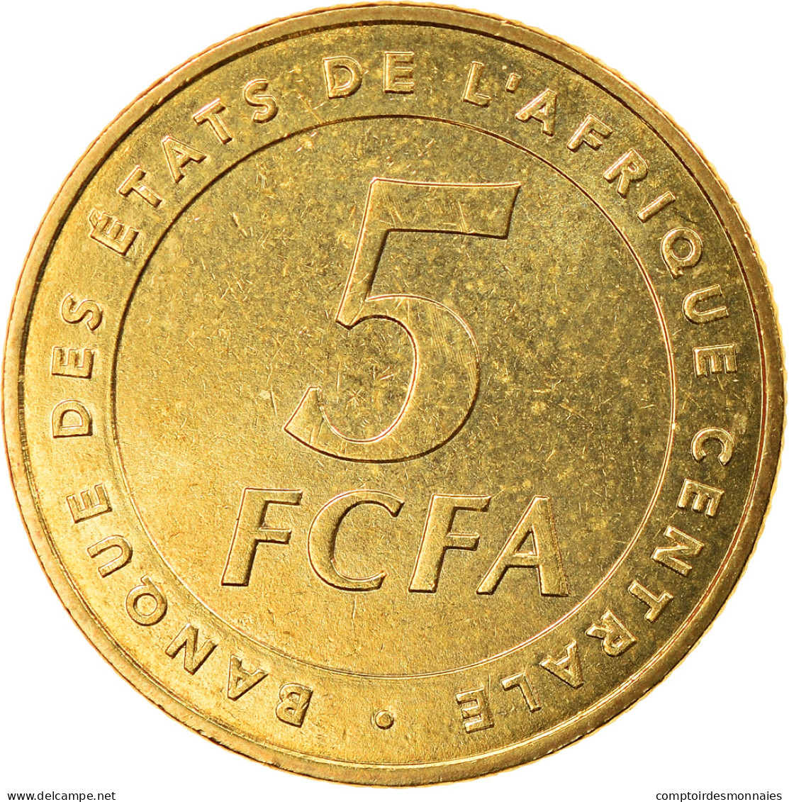 Monnaie, États De L'Afrique Centrale, 5 Francs, 2006, Paris, SPL, Laiton, KM:18 - Repubblica Centroafricana
