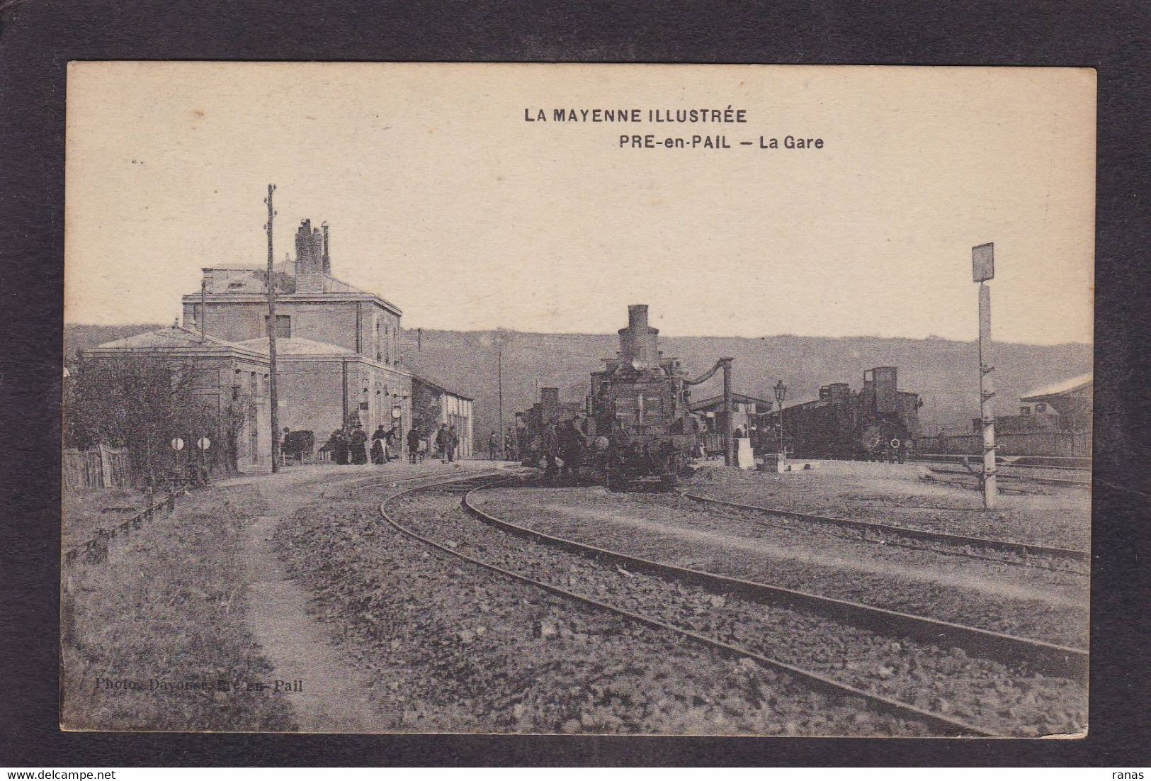 CPA [53] Mayenne > Pre En Pail Gare Chemin De Fer Train écrite - Pre En Pail