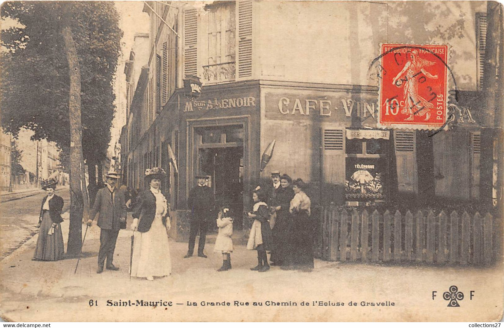 94-SAINT-MAURICE- LA GRANDE RUE AU CHEMIN DE L'ECLUSE DE GRAVELLE - Saint Maurice