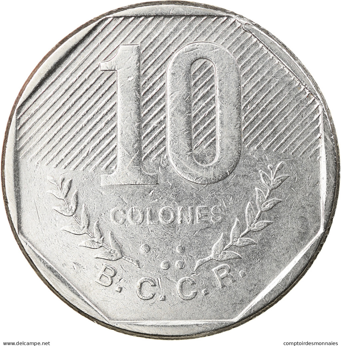 Monnaie, Costa Rica, 10 Colones, 1985, TTB+, Stainless Steel, KM:215.2 - Costa Rica