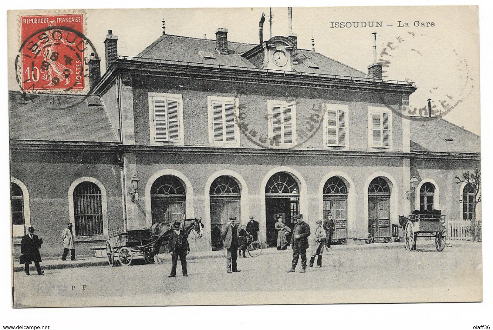 CPA 36 INDRE  ISSOUDUN  La Gare - Issoudun