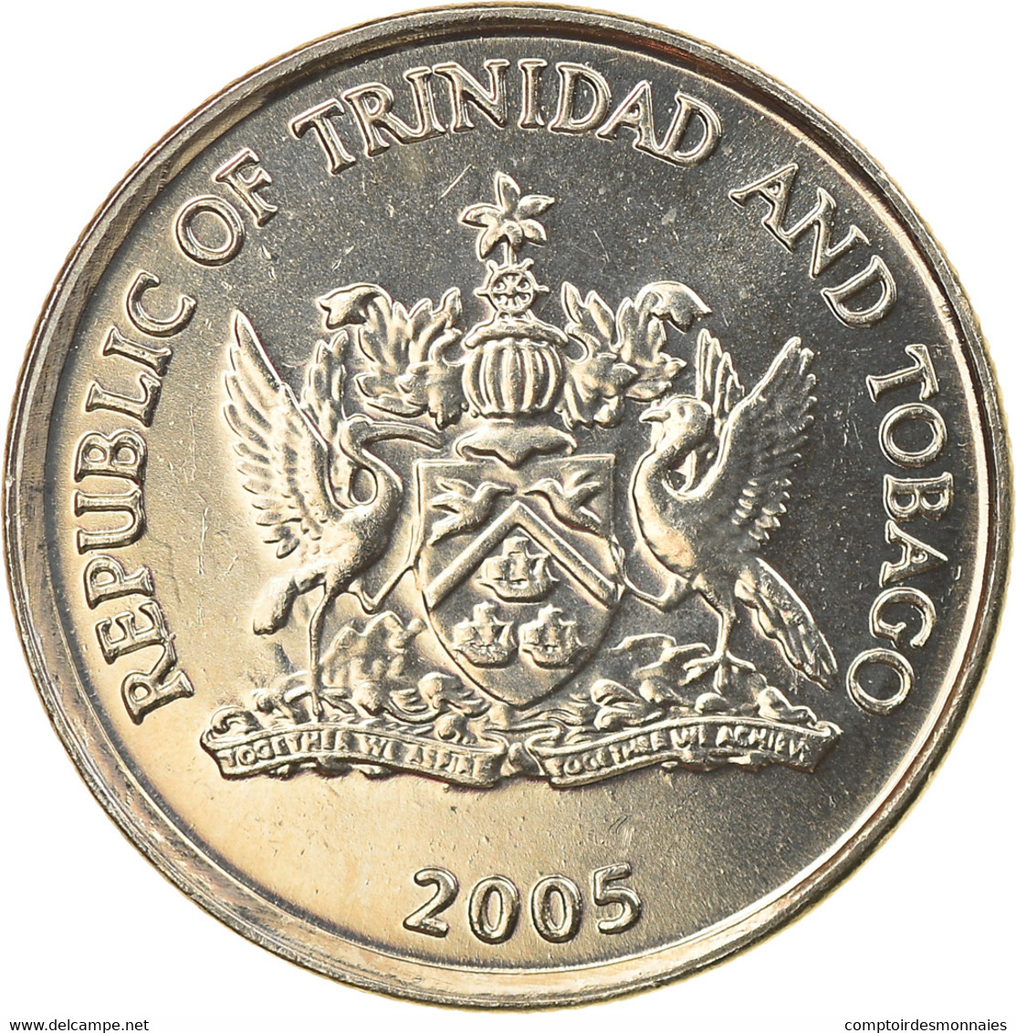 Monnaie, TRINIDAD & TOBAGO, 10 Cents, 2005, FDC, Copper-nickel, KM:31 - Trinité & Tobago