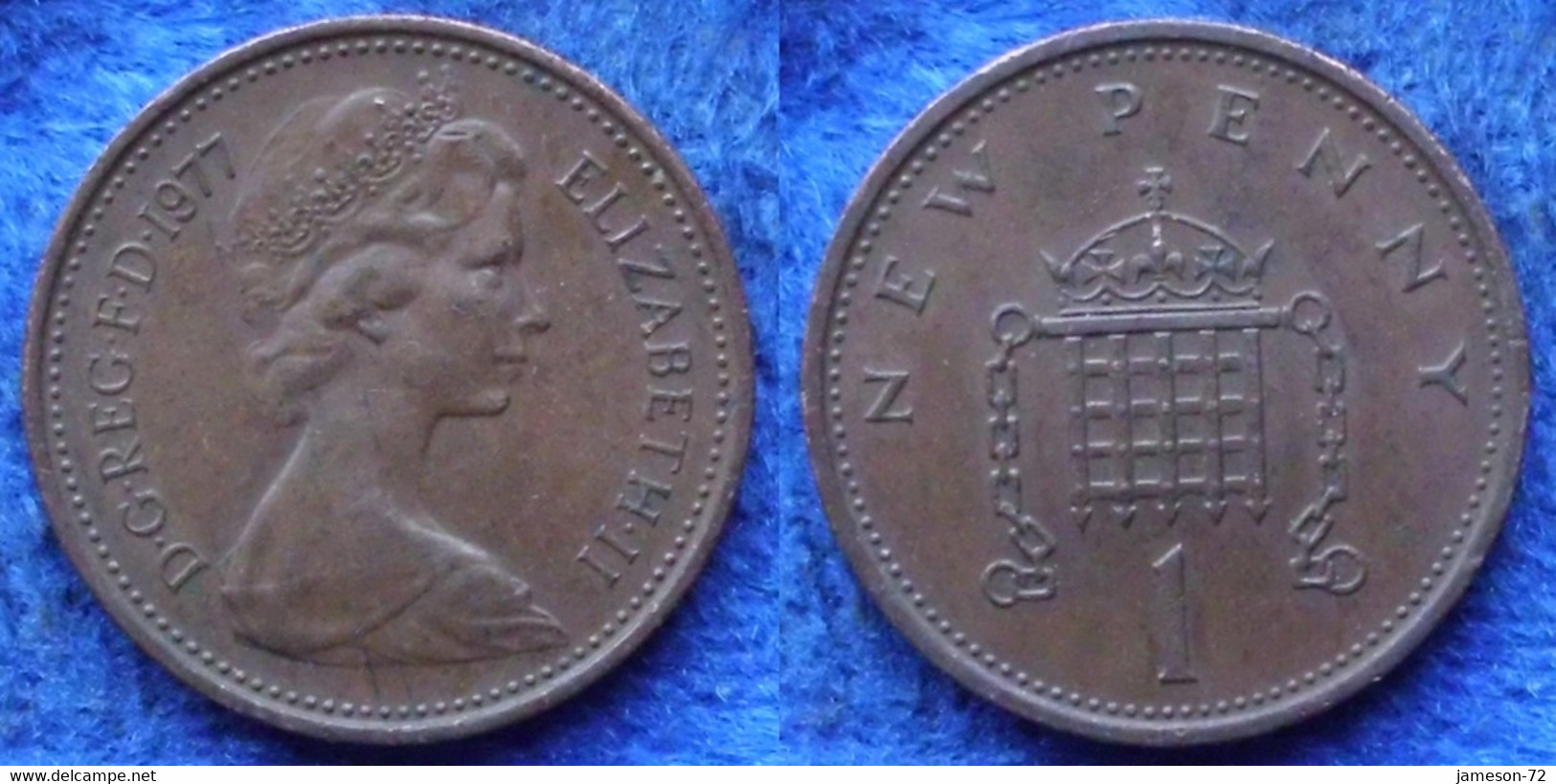 UK - 1 New Penny 1977 KM# 915 Elizabeth II Decimal Coinage - Edelweiss Coins - Altri & Non Classificati