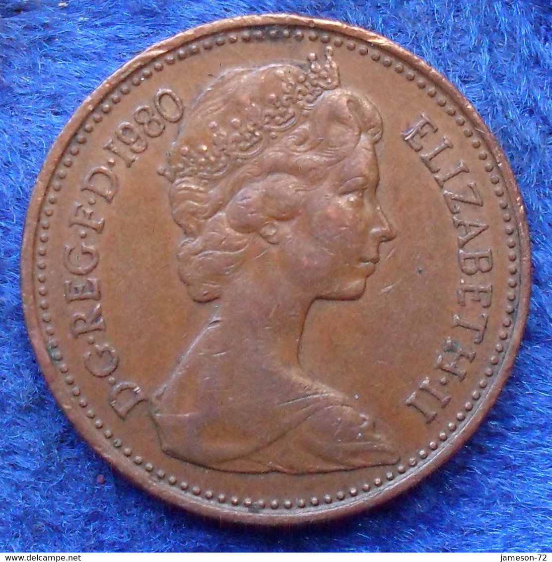 UK - 1 New Penny 1980 KM# 915 Elizabeth II Decimal Coinage - Edelweiss Coins - Otros & Sin Clasificación