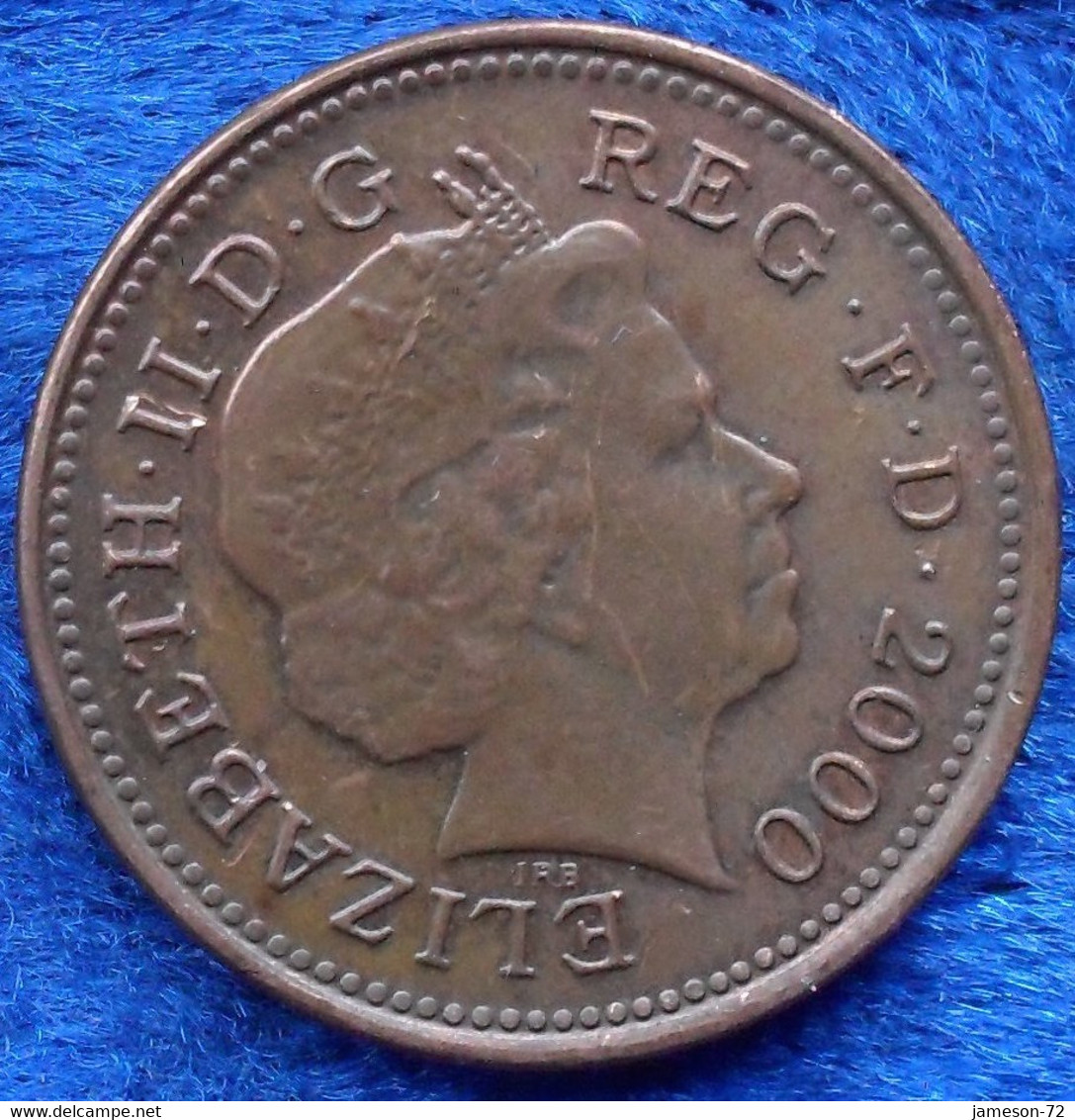 UK - 1 Penny 2000 KM#986 Elizabeth II Decimal Coinage (1971) - Edelweiss Coins - Andere & Zonder Classificatie