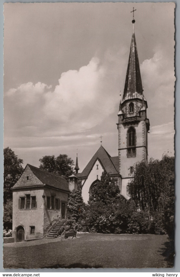 Emmendingen - S/w Katholische Kirche Mit Lenzhäuschen - Emmendingen