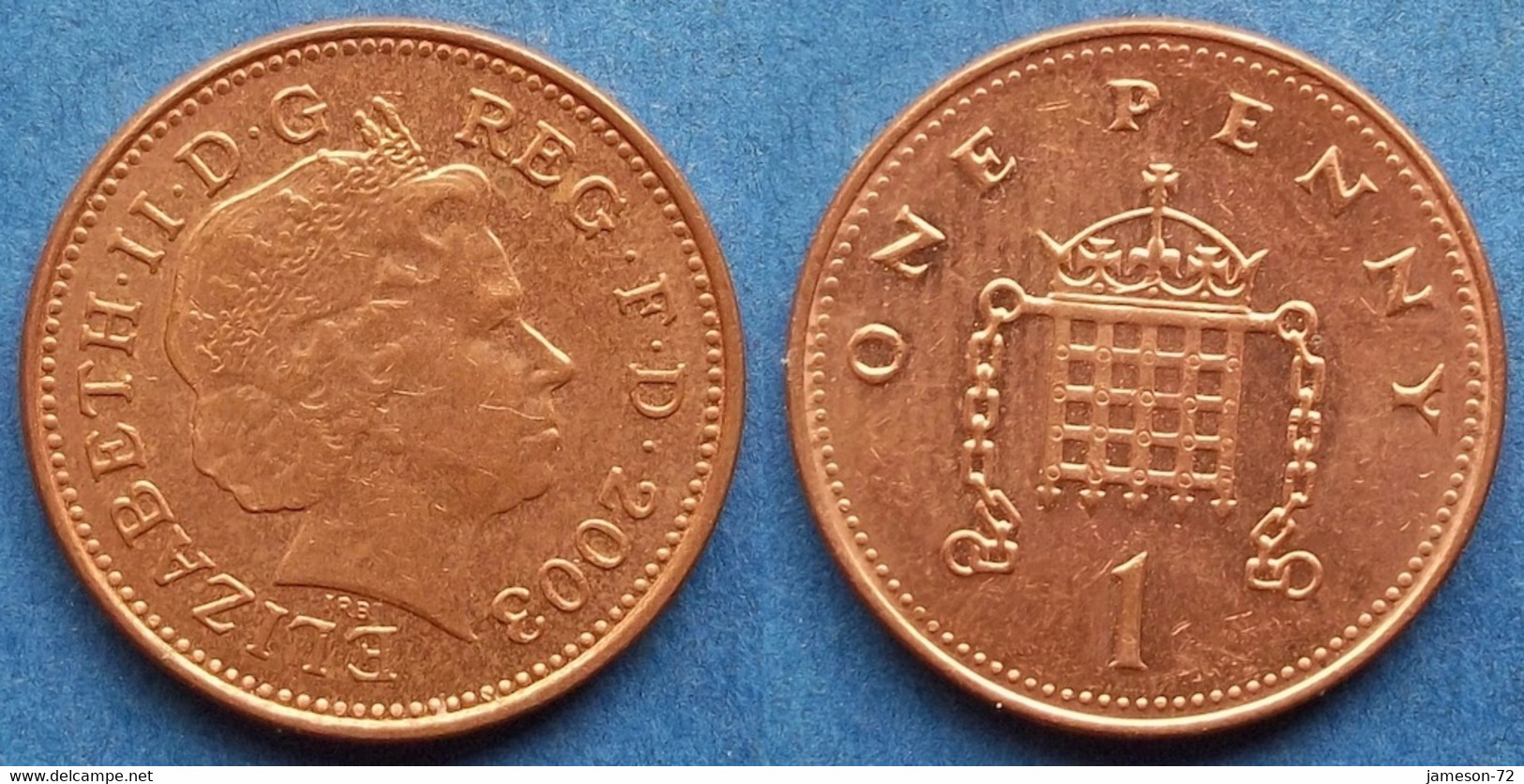 UK - 1 Penny 2003 KM# 986 Elizabeth II Decimal Coinage (1971) - Edelweiss Coins - Autres & Non Classés