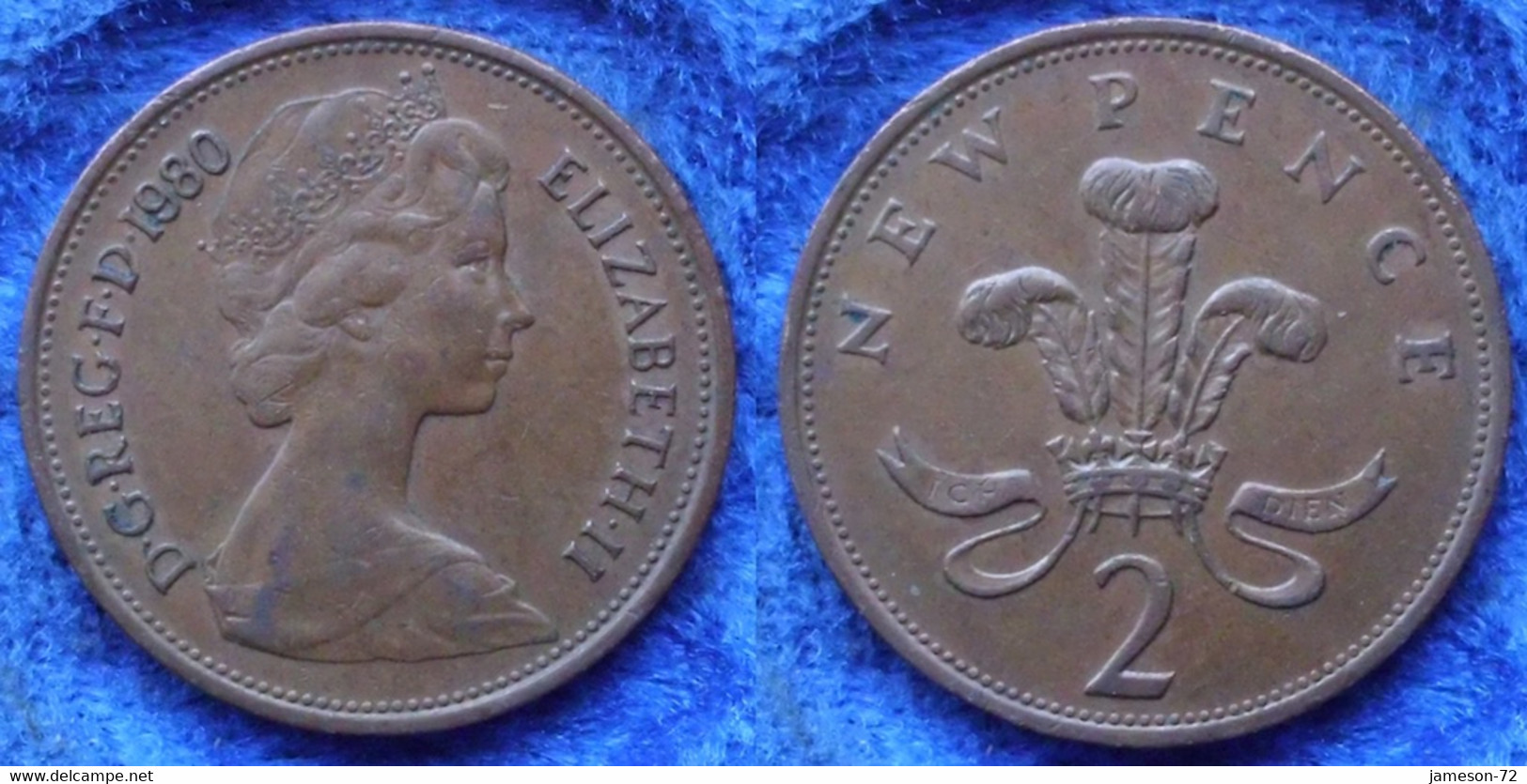 UK - 2 New Pence 1980 KM# 916 Elizabeth II Decimal Coinage - Edelweiss Coins . - Altri & Non Classificati