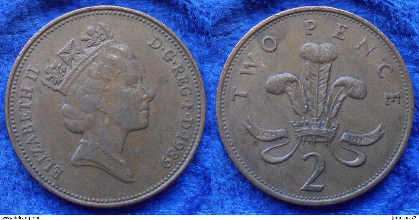 UK - 2 Pence 1989 KM#936 Elizabeth II Decimal Coinage (1971)  - Edelweiss Coins - Sonstige & Ohne Zuordnung