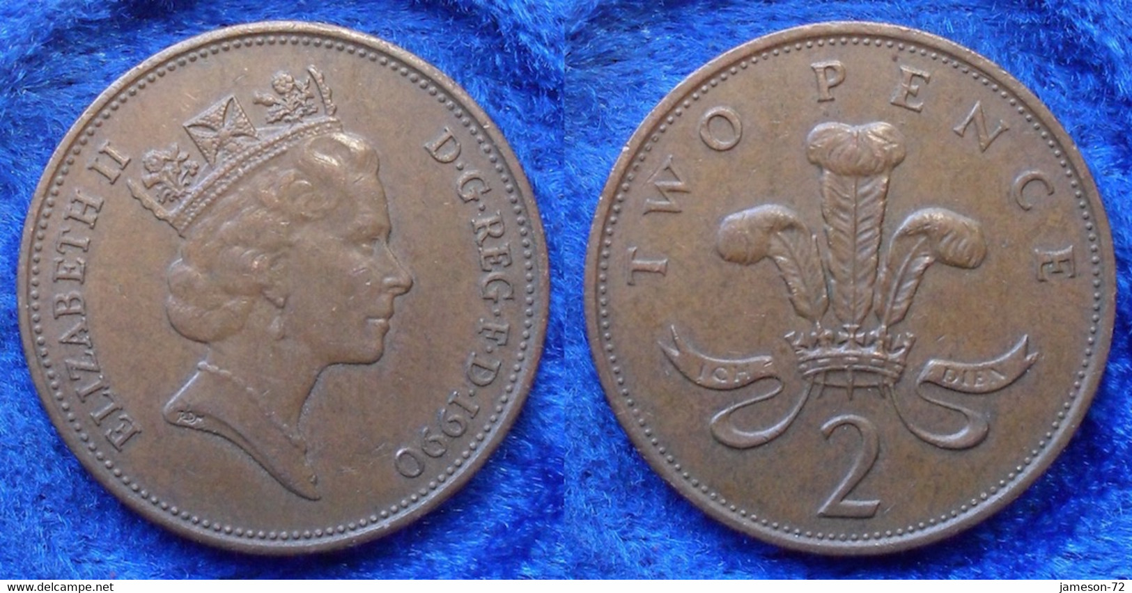 UK - 2 Pence 1990 KM#936 Elizabeth II Decimal Coinage (1971)  - Edelweiss Coins - Autres & Non Classés