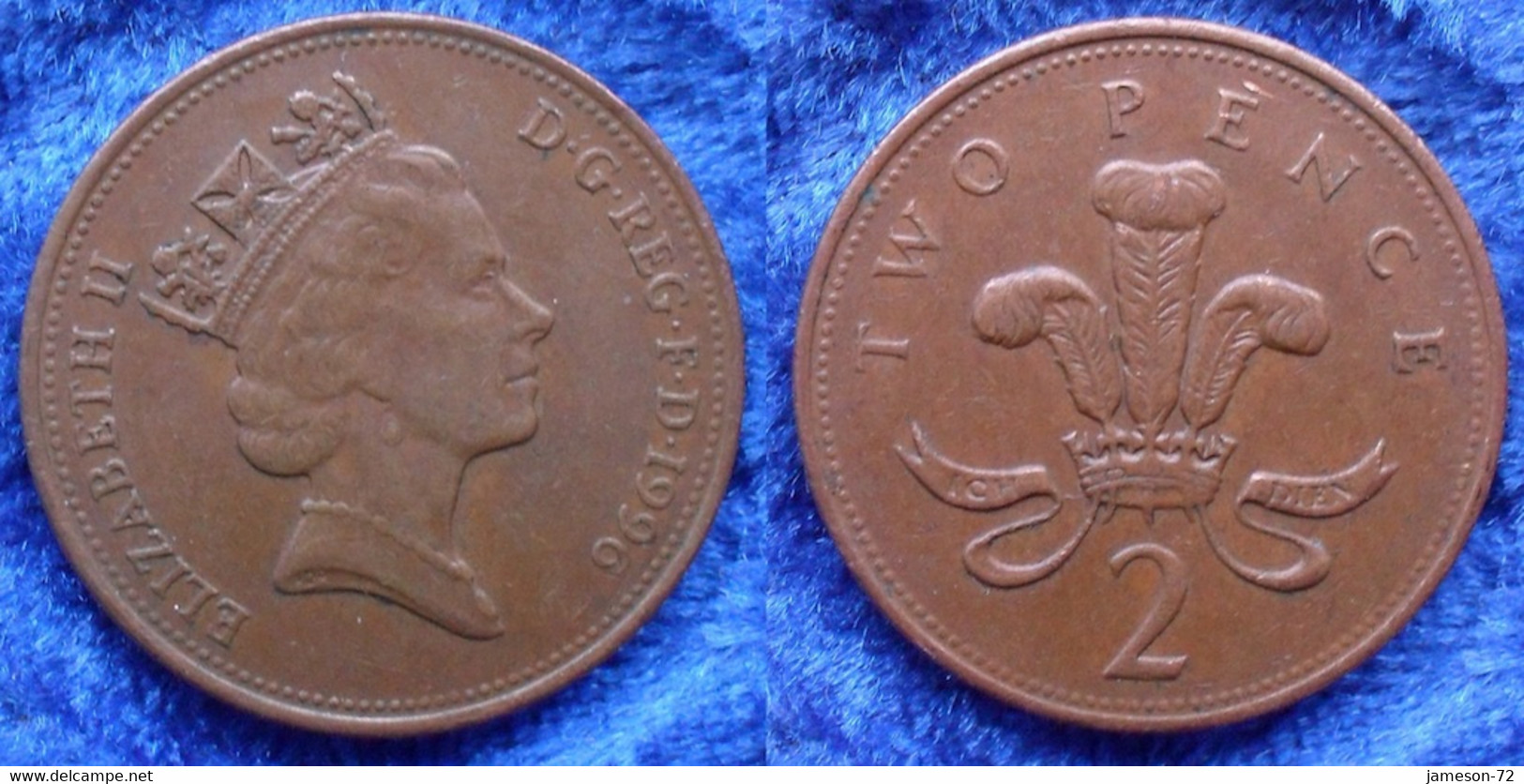UK - 2 Pence 1996 KM#936a Elizabeth II Decimal Coinage (1971) - Edelweiss Coins - Autres & Non Classés