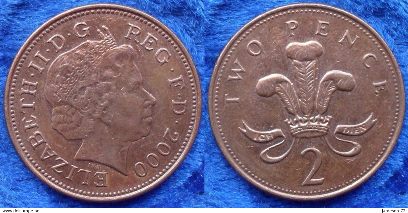 UK - 2 Pence 2000 KM#987 Elizabeth II Decimal Coinage (1971) - Edelweiss Coins - Autres & Non Classés