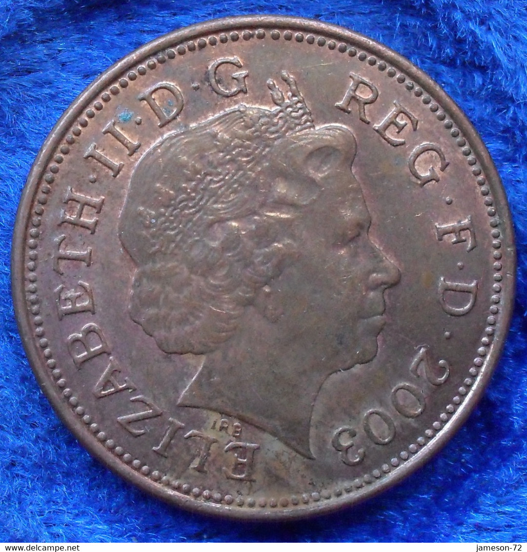 UK - 2 Pence 2003 KM#987 Elizabeth II Decimal Coinage (1971) - Edelweiss Coins - Other & Unclassified