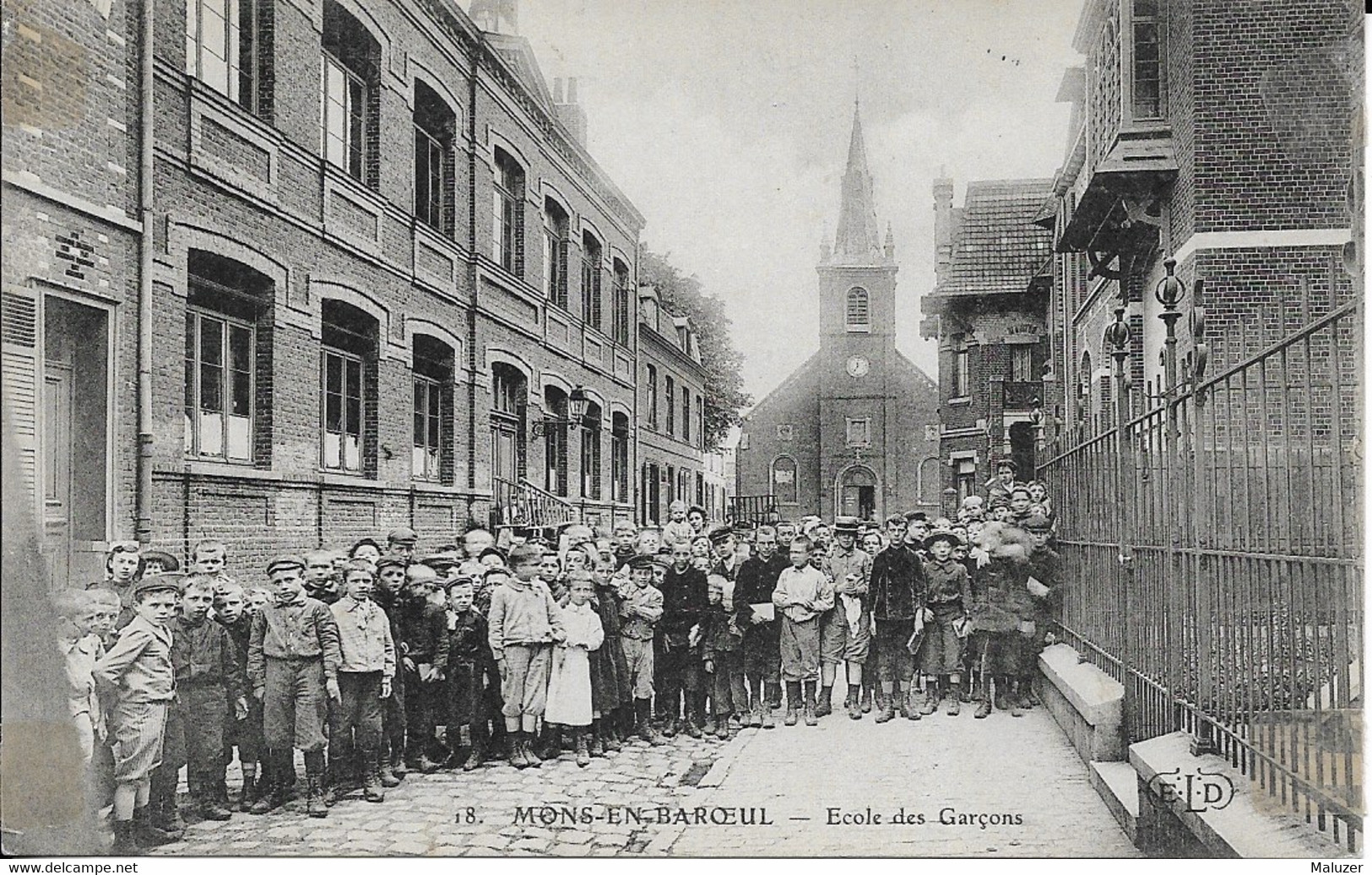 MONS-EN-BAROEUL - ECOLE DES GARÇONS - Autres & Non Classés