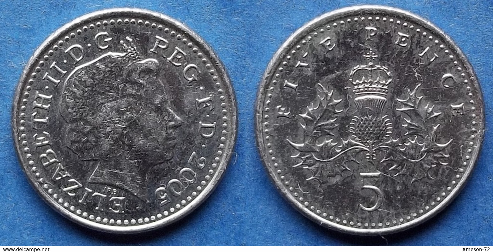 UK - 5 Pence 2005 KM#988 Elizabeth II Decimal Coinage (1971) - Edelweiss Coins - Autres & Non Classés