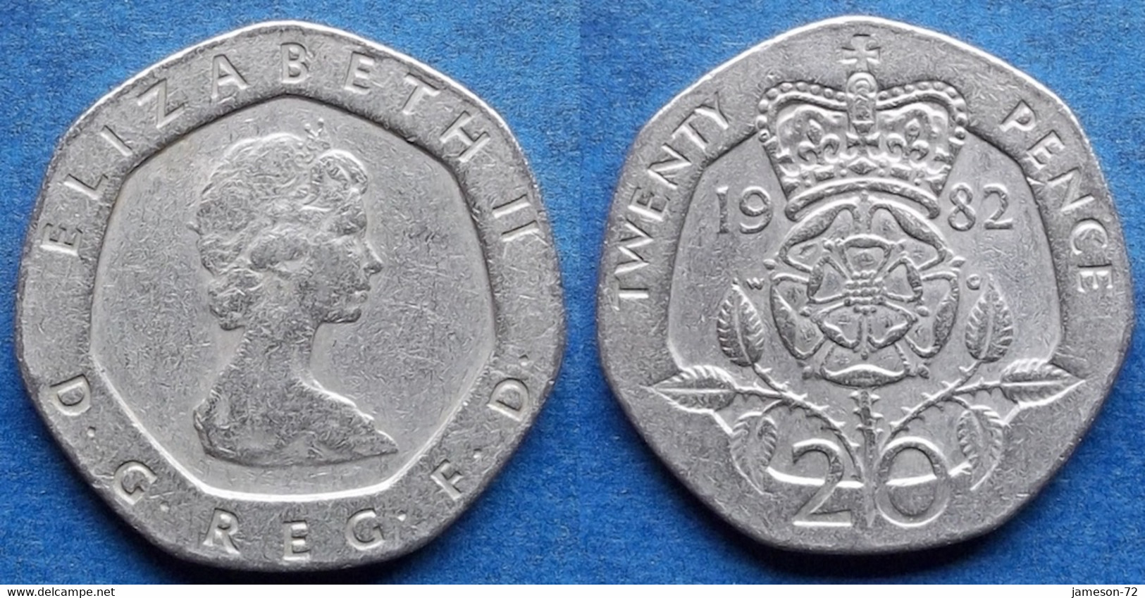 UK - 20 Pence 1982 KM#931 Elizabeth II Decimal Coinage (1971) - Edelweiss Coins - Autres & Non Classés