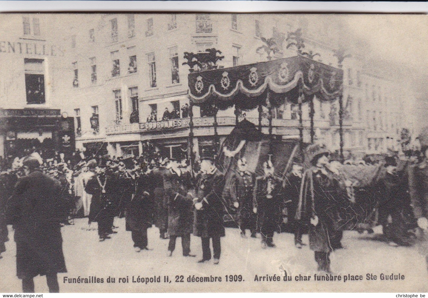 Brussel, Bruxelles, Funérailles Du Roi Léopold II, 22 Décembre 1909 (pk75124) - Fêtes, événements