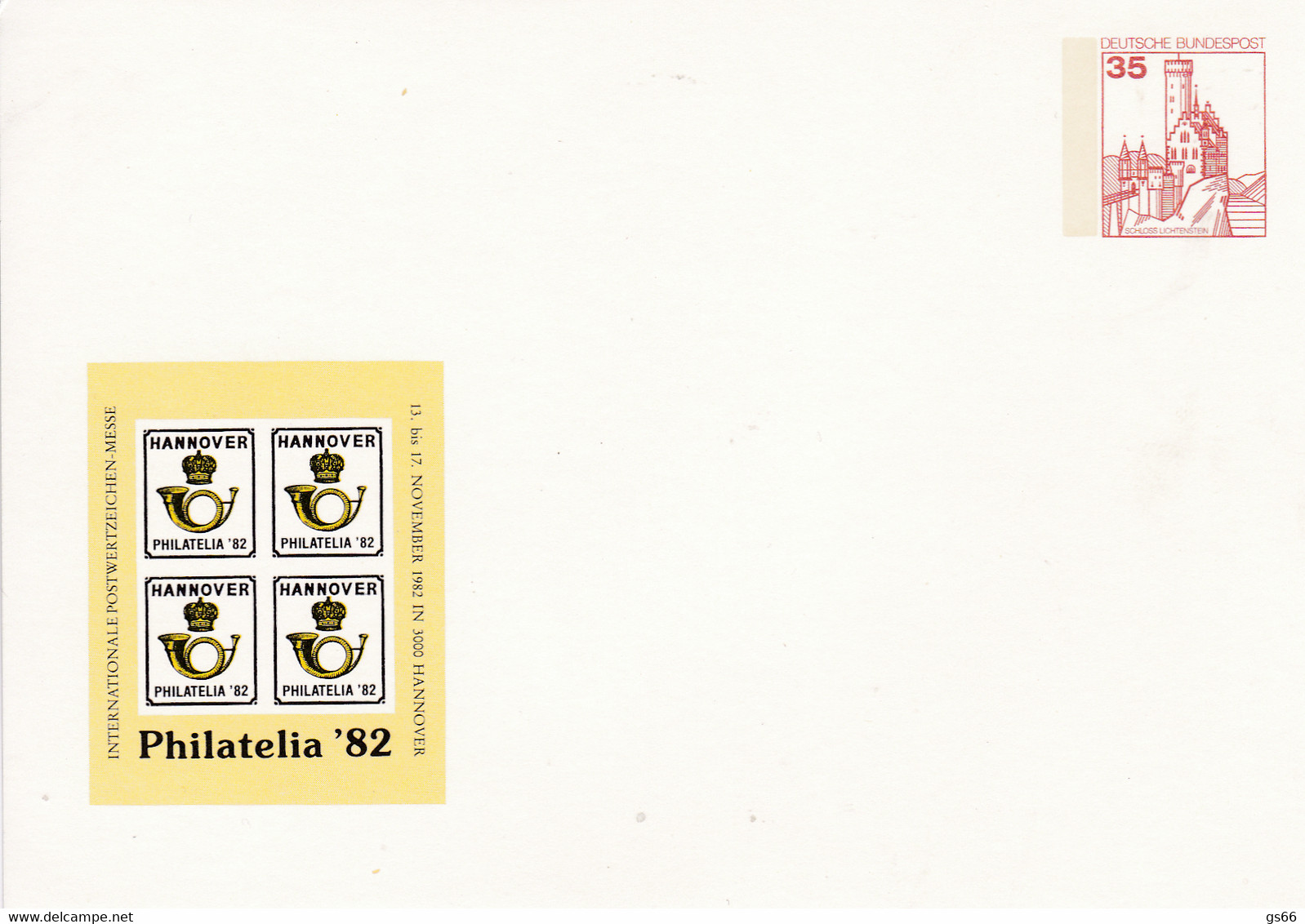 BRD, PP 099 D2/001, BuSchl. 35, Philatelia '82, Hannover - Private Postcards - Mint