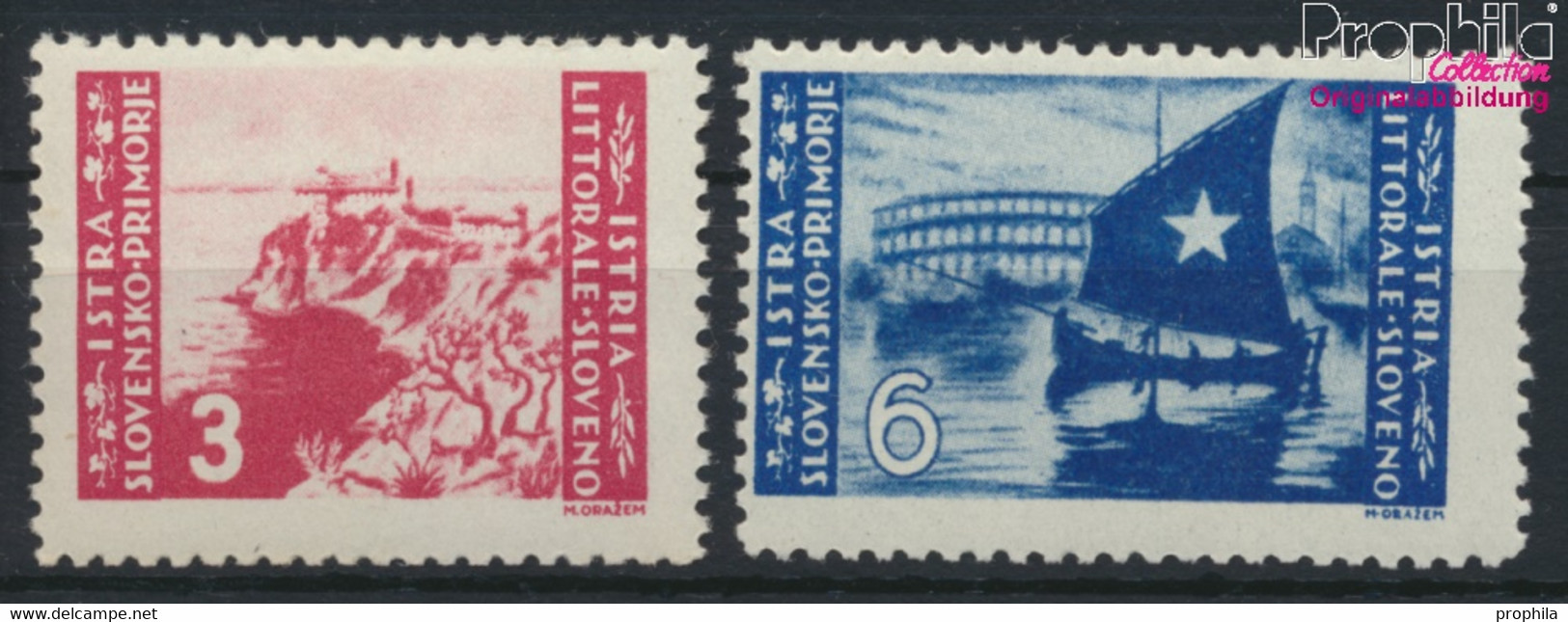 Jugoslawien - Istrien / Küste 53-54 (kompl.Ausg.) Postfrisch 1946 Landesmotive (9476082 - Yugoslavian Occ.: Istria